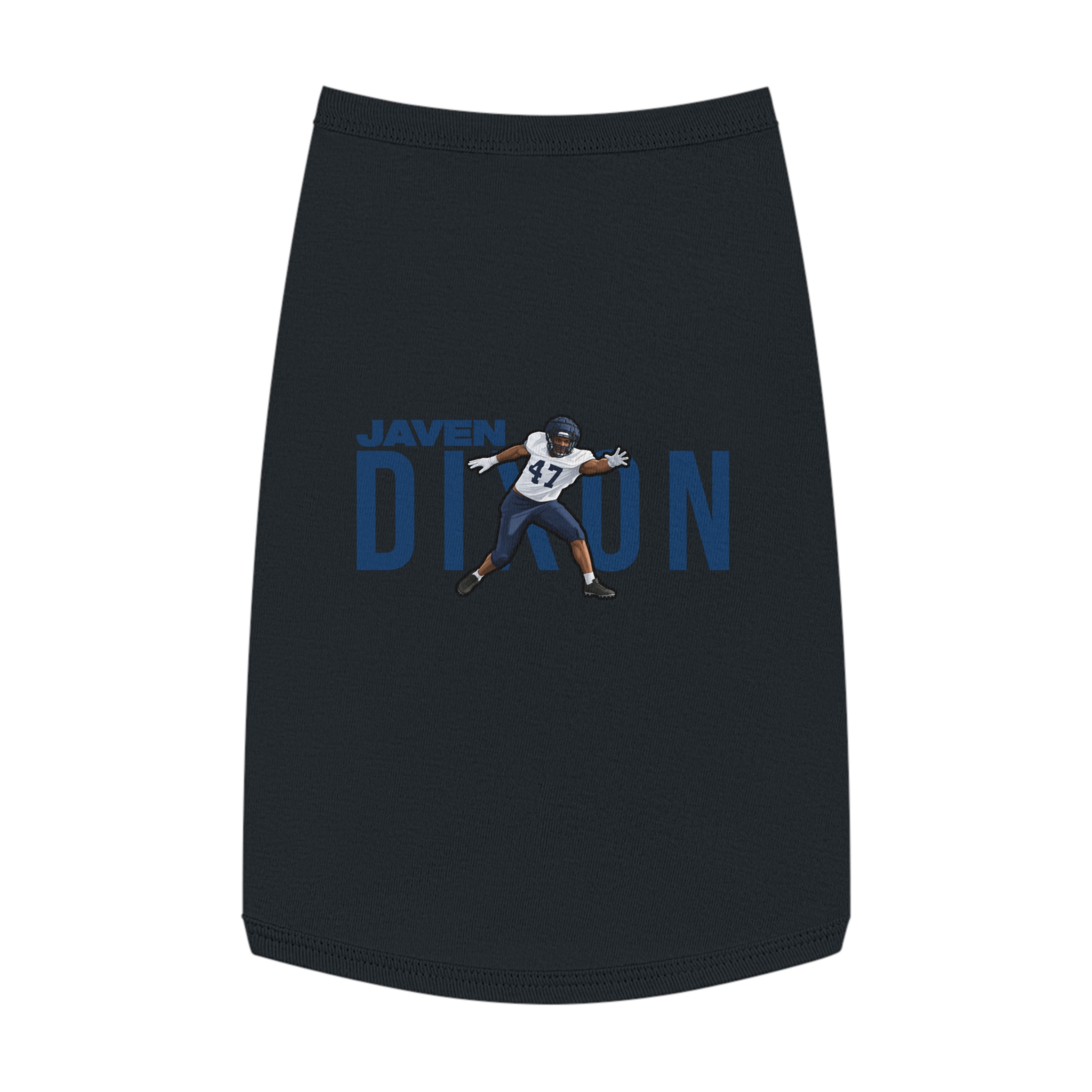 Pet Tank Top — character_player_name in Black