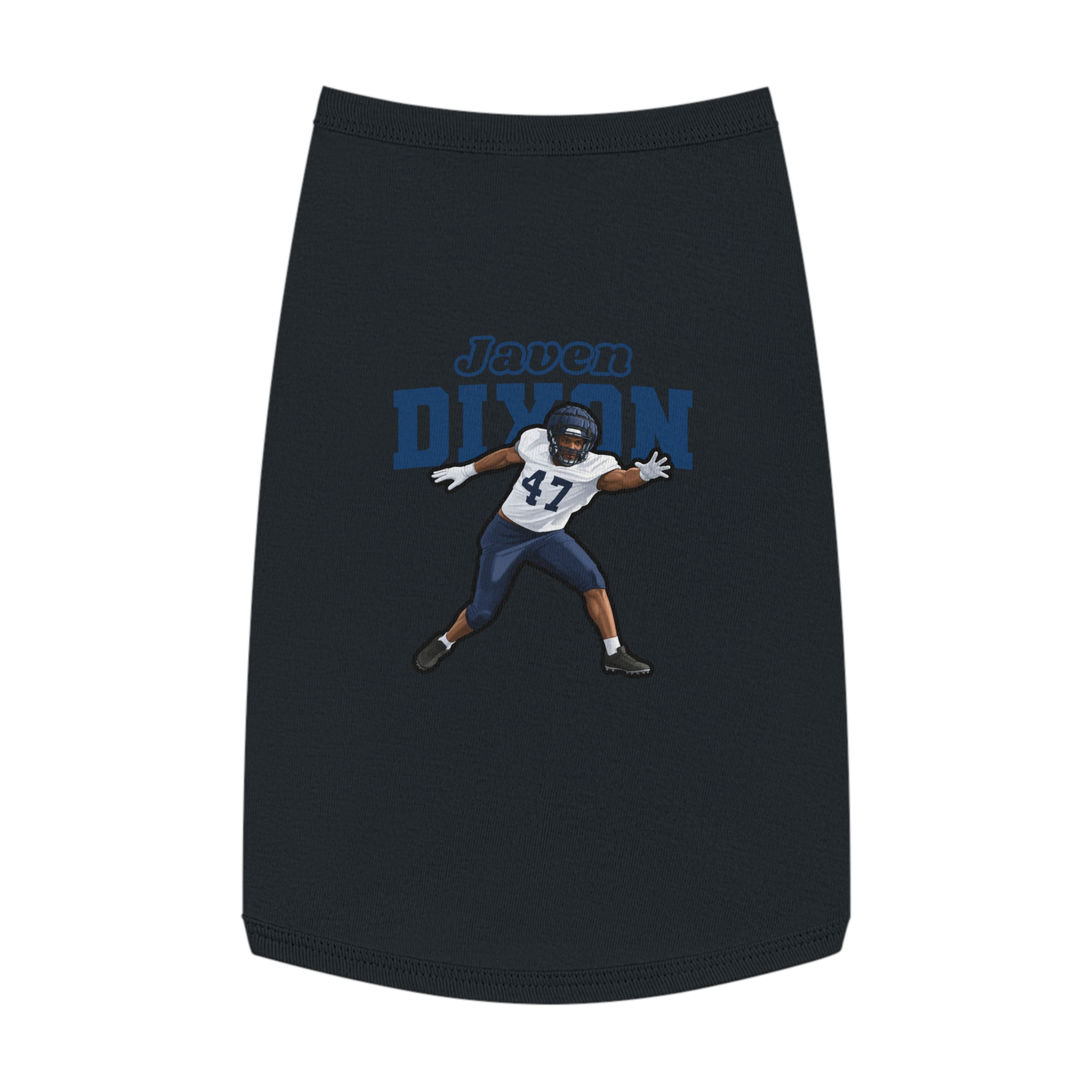 Pet Tank Top — character_name_arch in White
