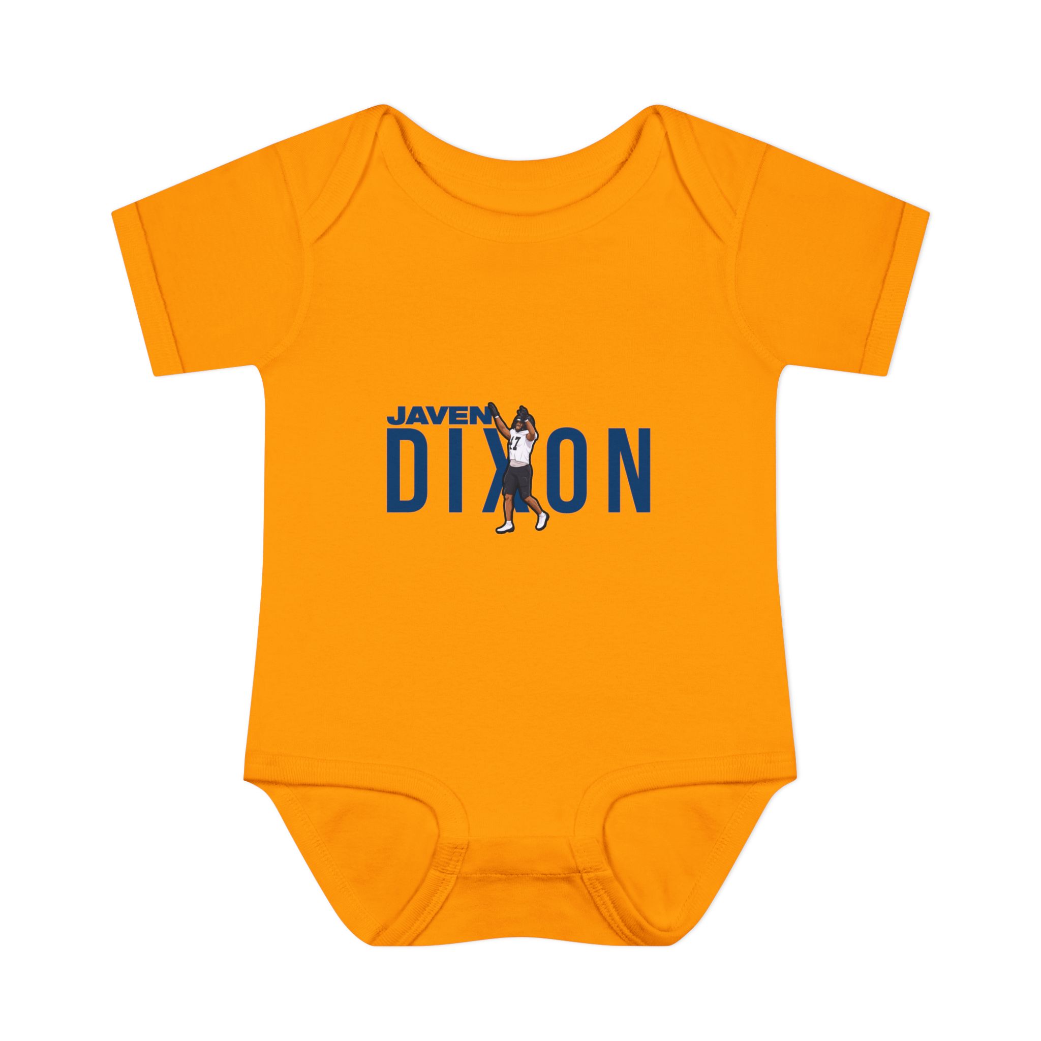 Baby Onesie — character_player_name in Gold