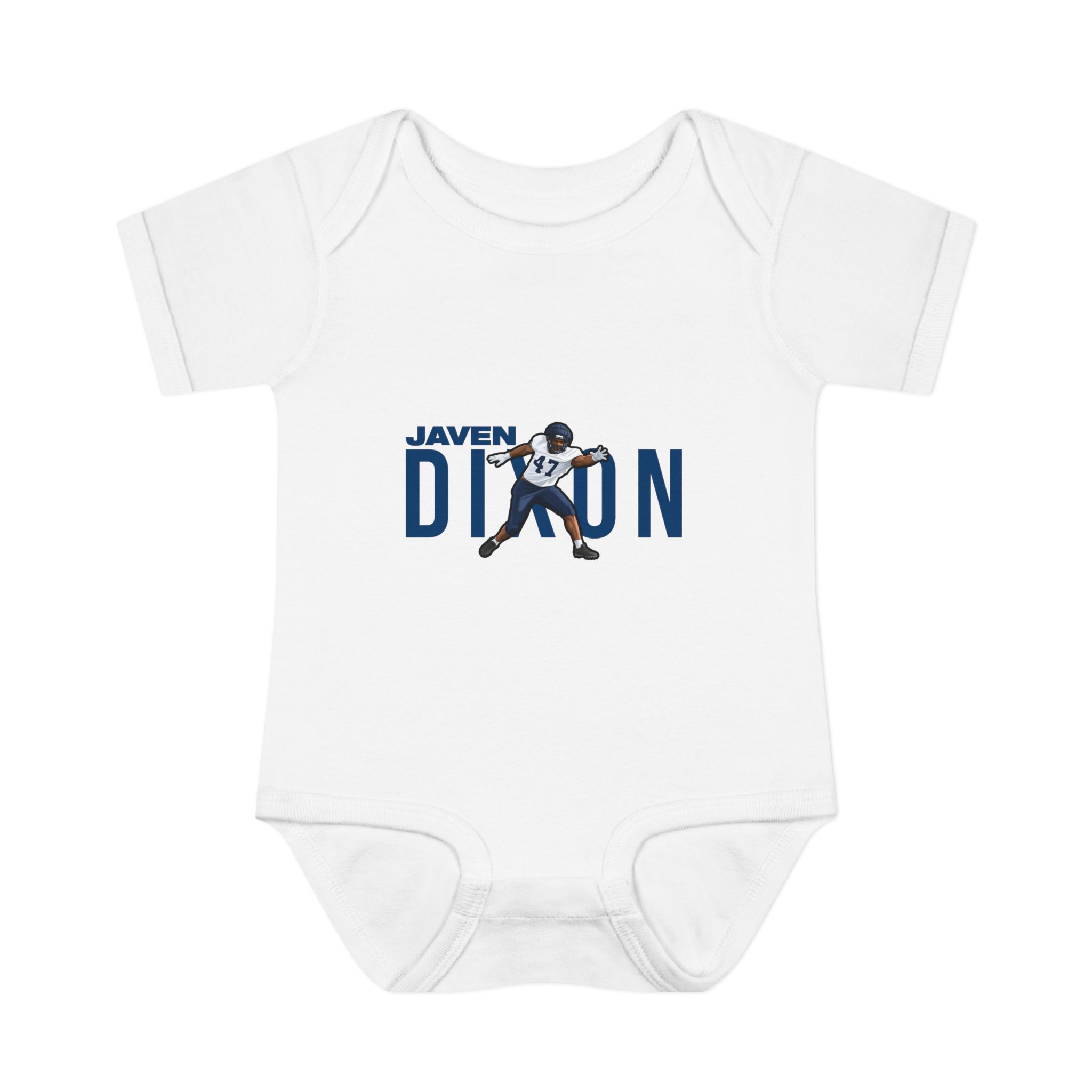 Baby Onesie — character_player_name in White