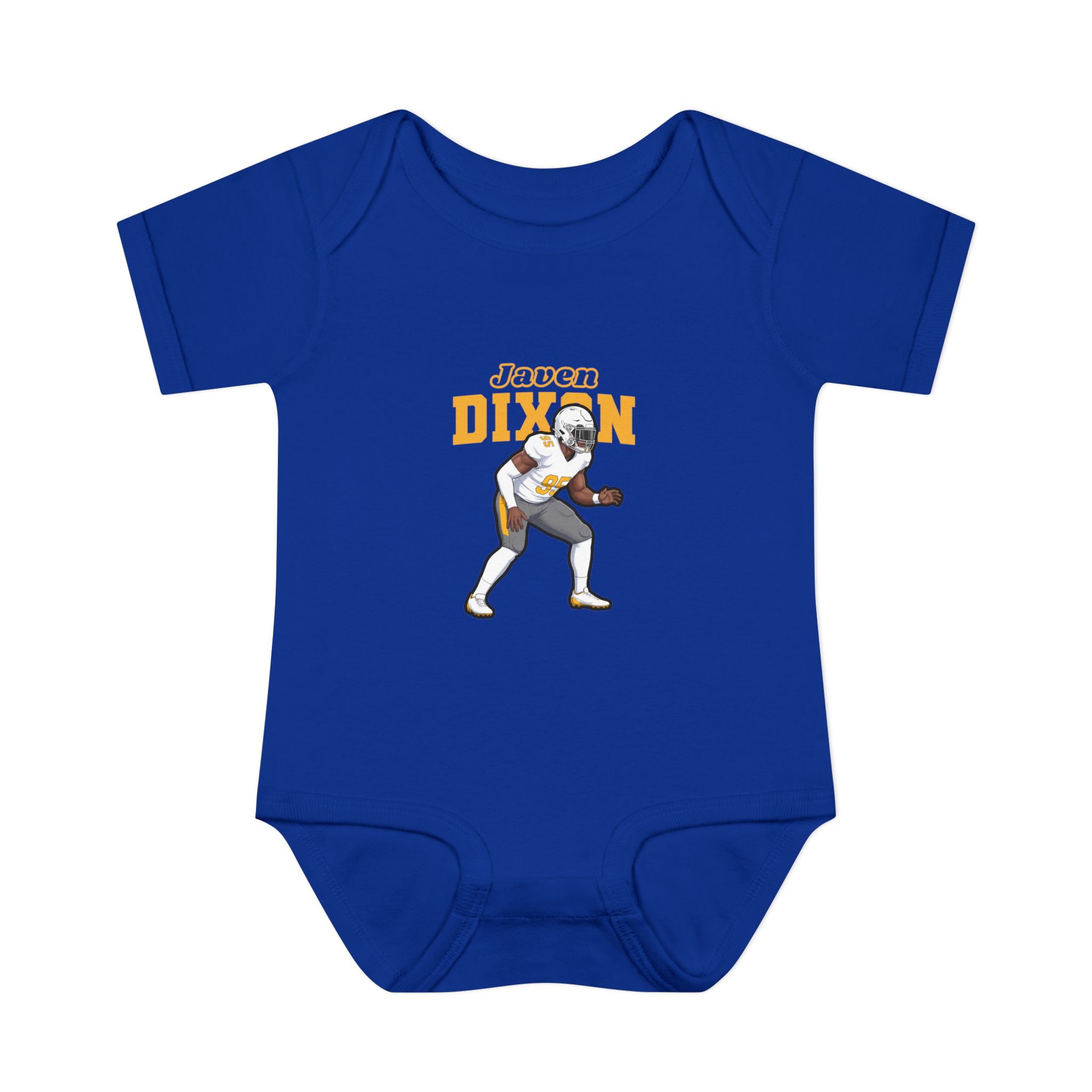 Baby Onesie — character_name_arch in Royal