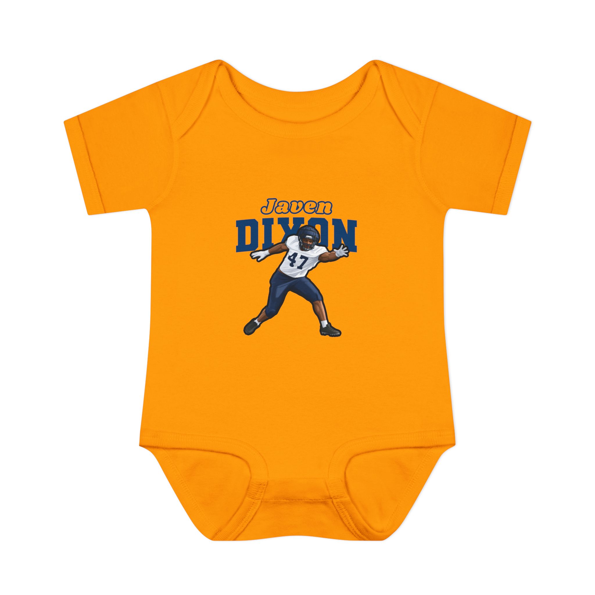 Baby Onesie — character_name_arch in Gold