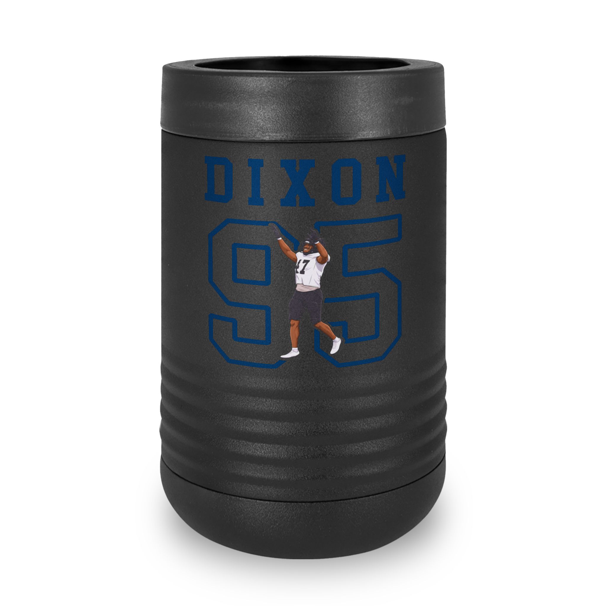 Stainless Can Cooler — character_shirsey in Black
