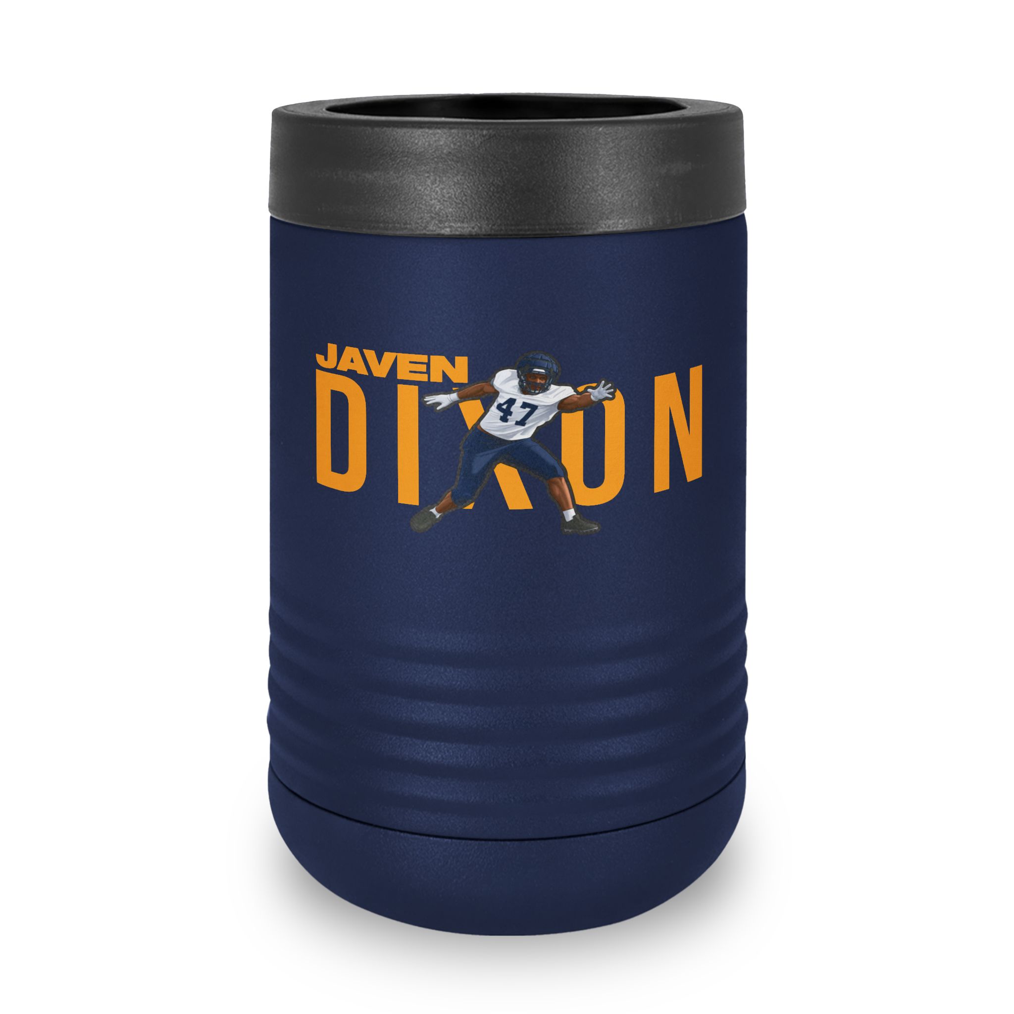 Stainless Can Cooler — character_player_name in Navy