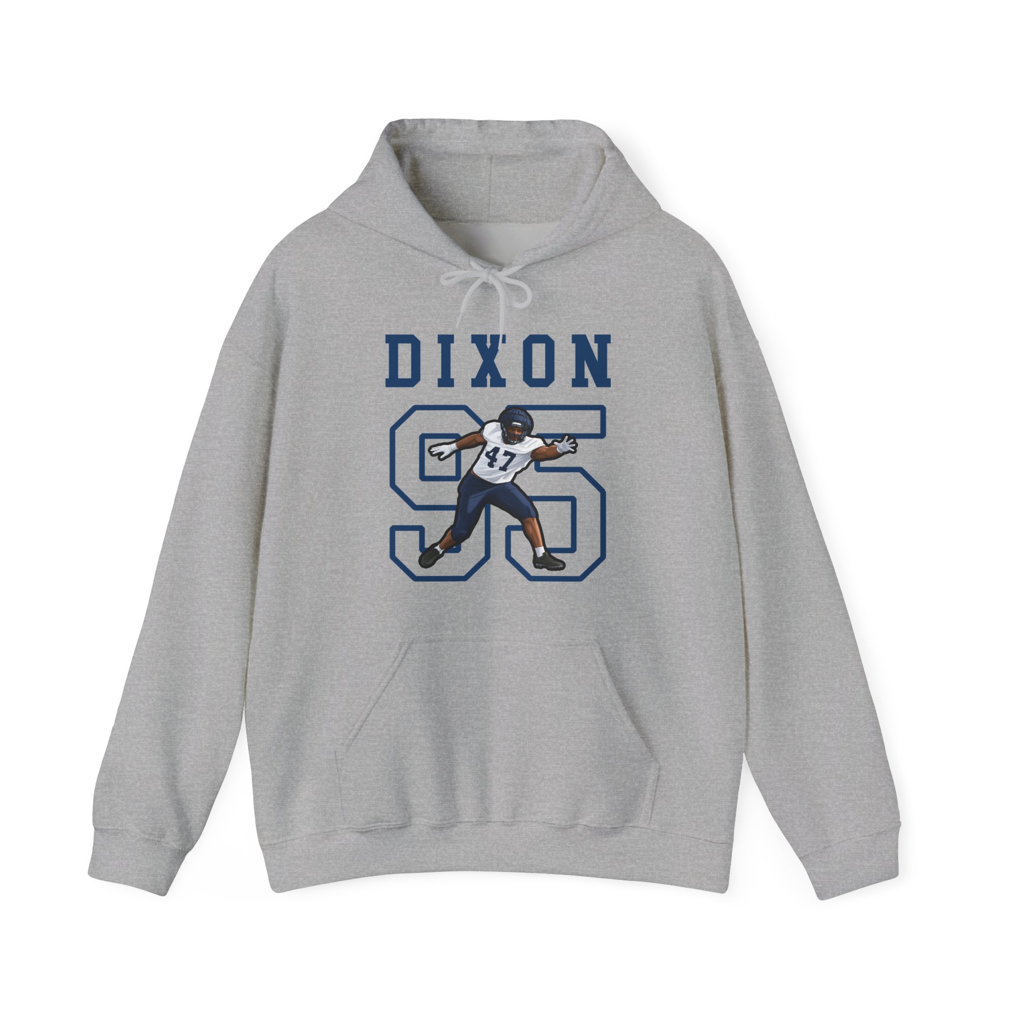 Hoodie — character_shirsey in Grey