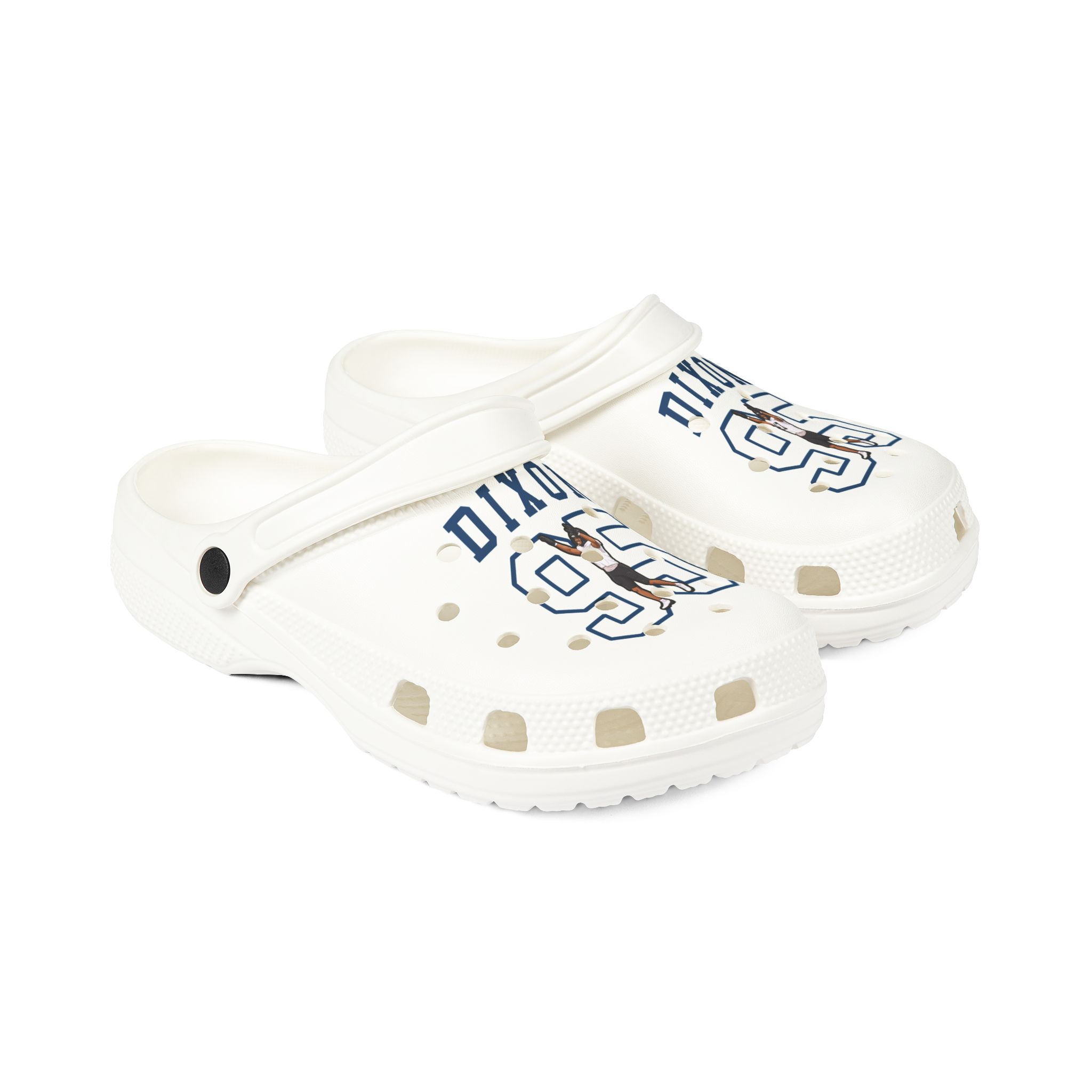 Rubber Clogs — character_shirsey in White