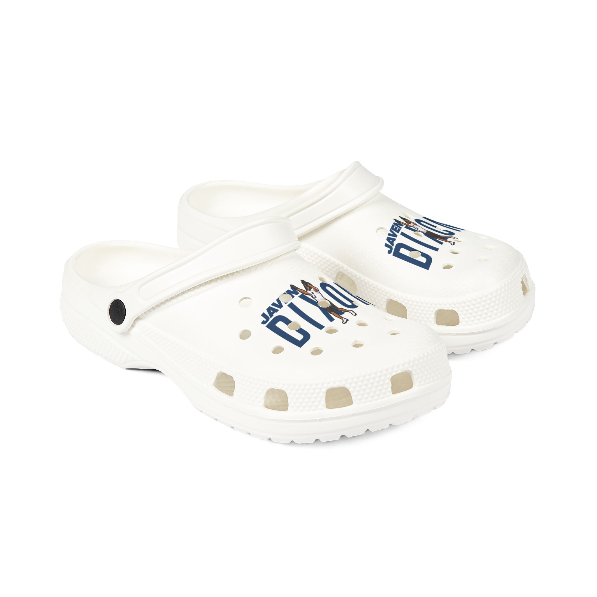 Rubber Clogs — character_player_name in White