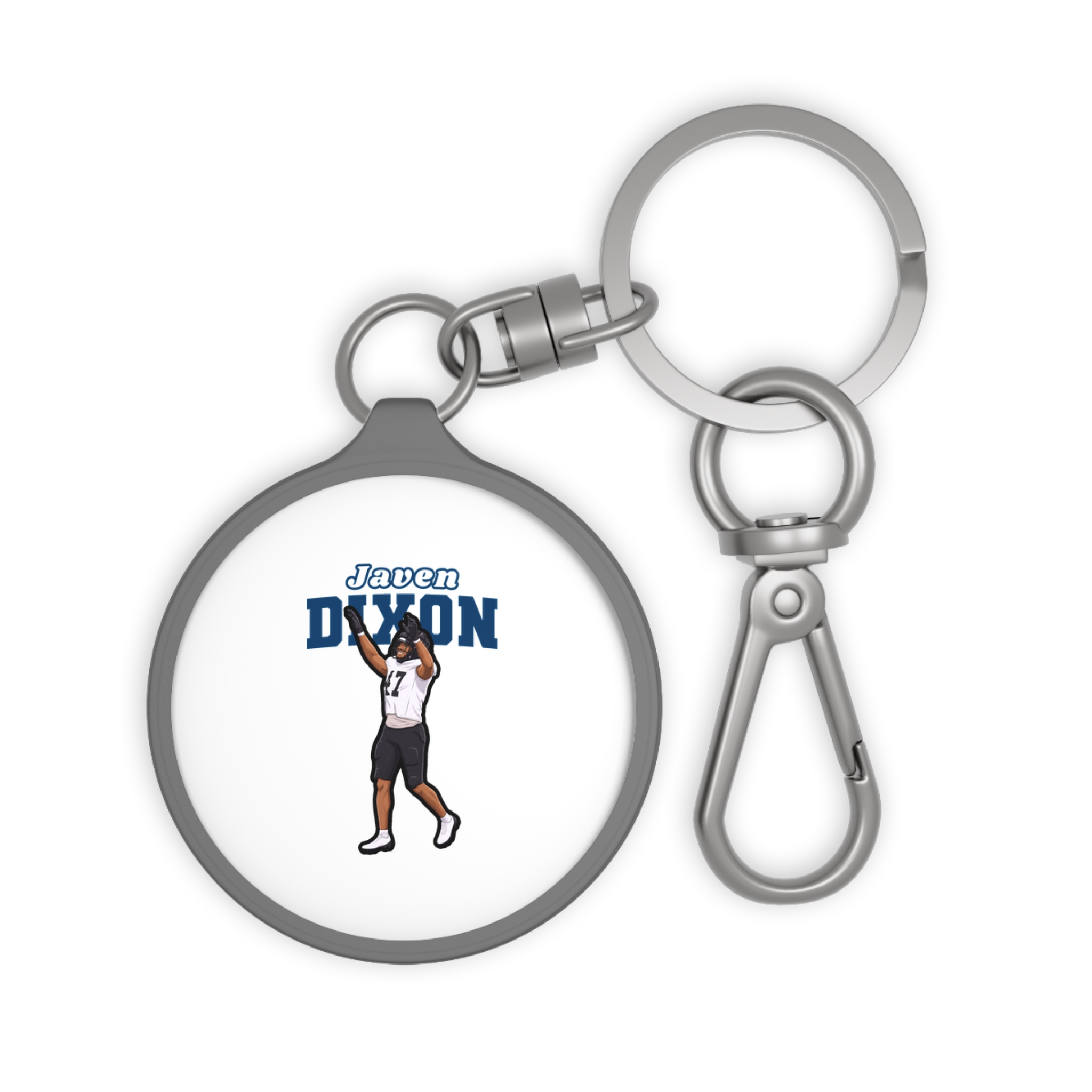 Keychain — character_name_arch in Grey
