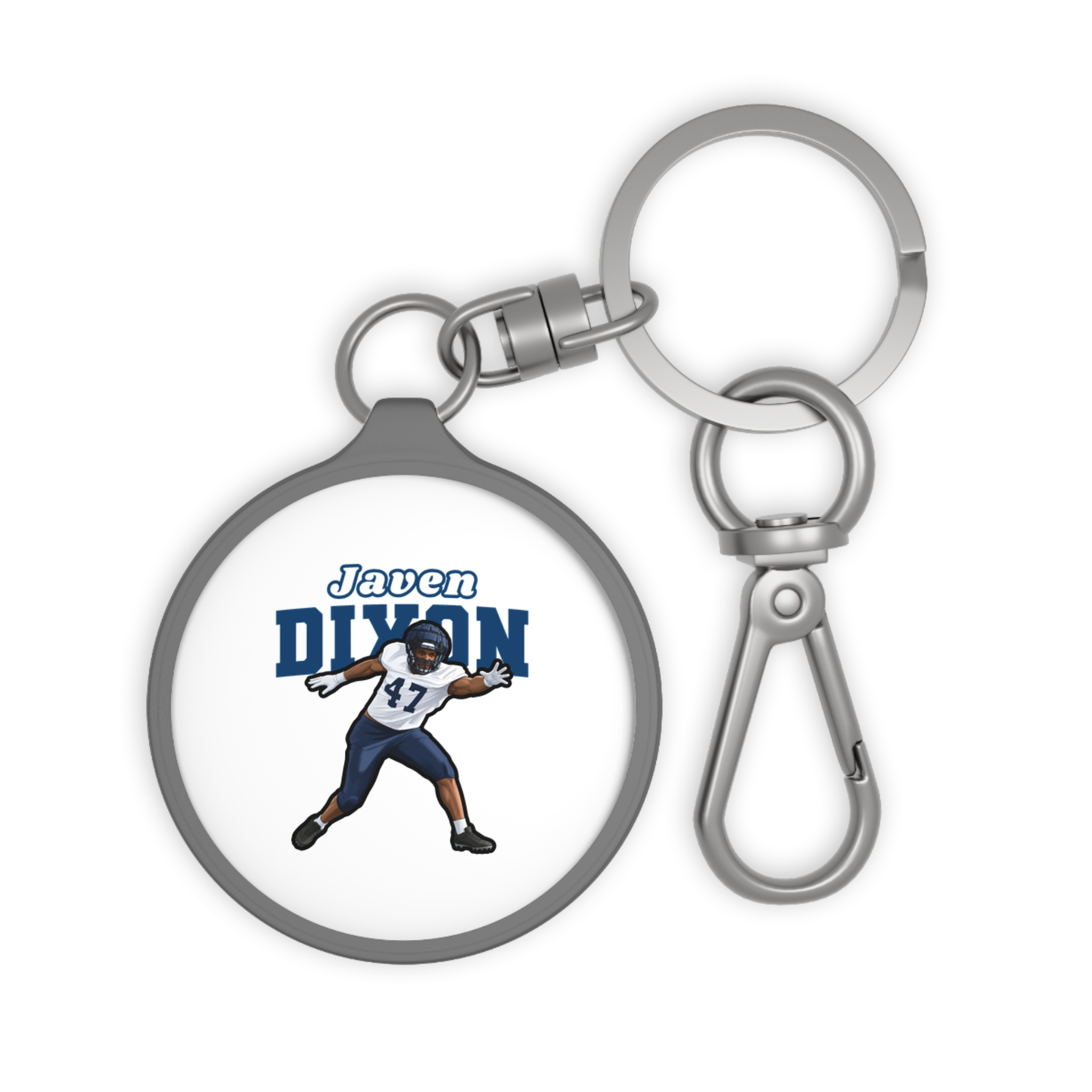 Keychain — character_name_arch in Grey