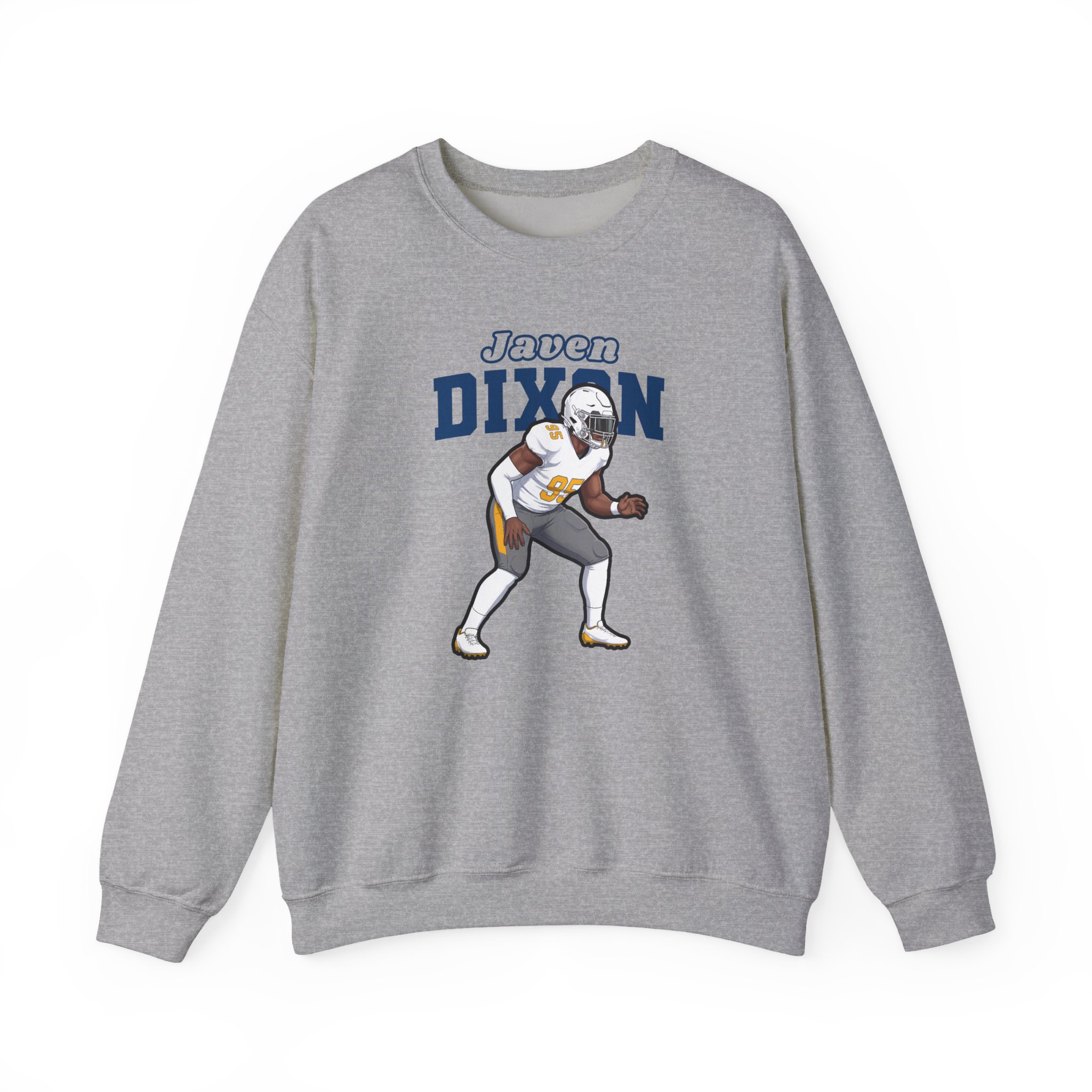 Crewneck Sweatshirt — character_name_arch in Grey