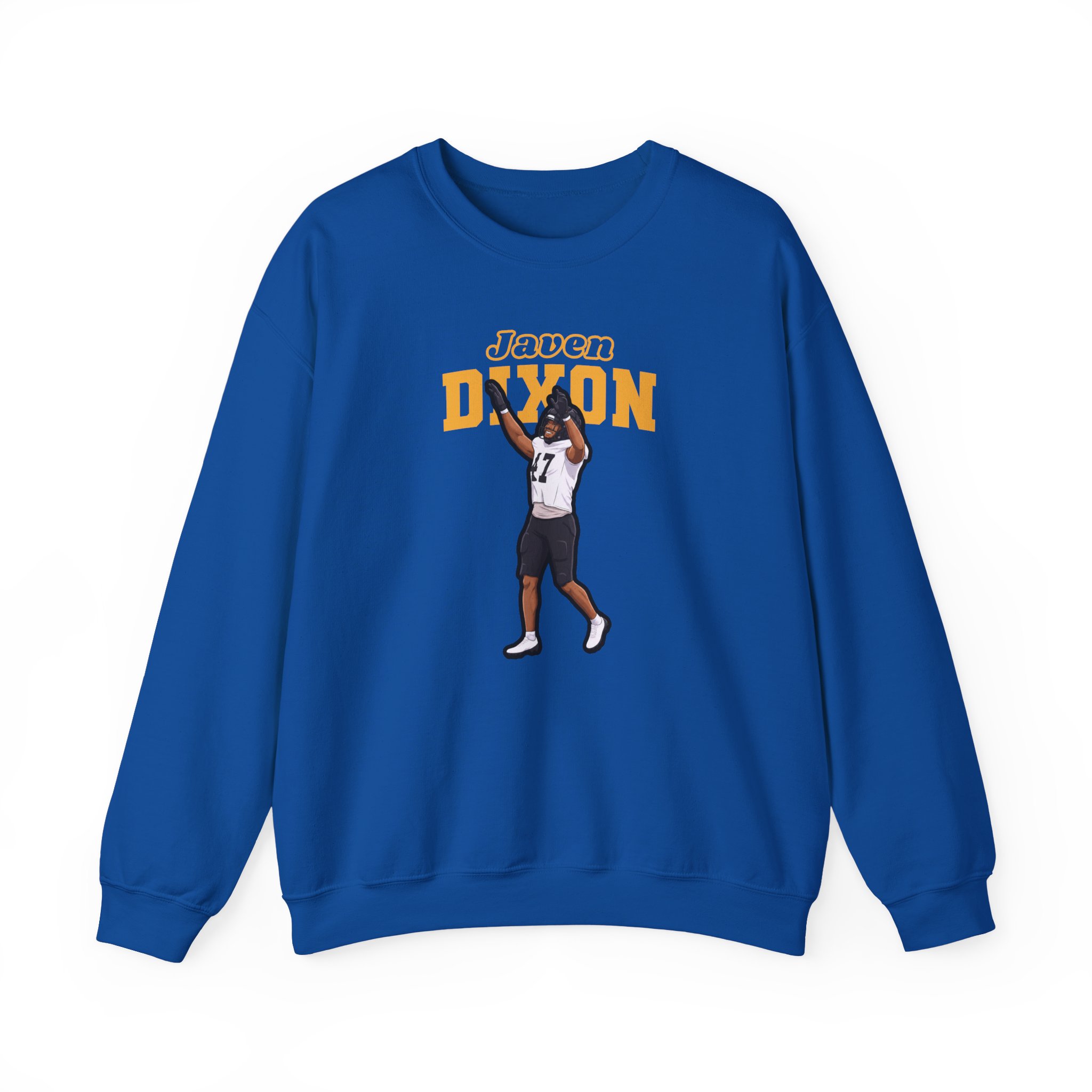 Crewneck Sweatshirt — character_name_arch in Royal