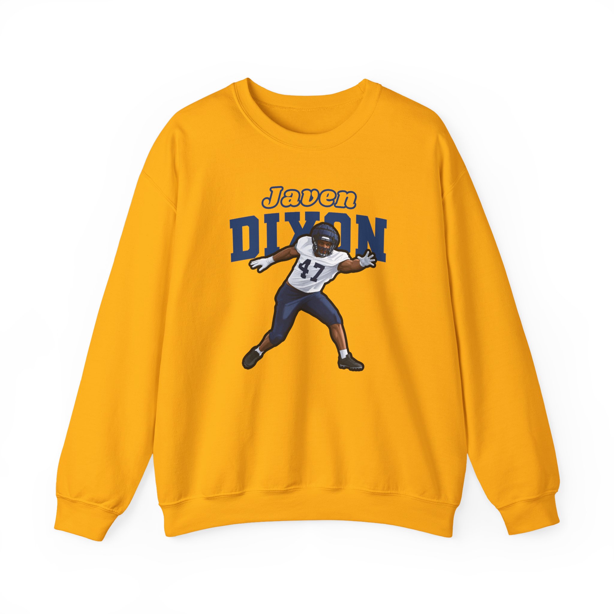 Crewneck Sweatshirt — character_name_arch in Gold