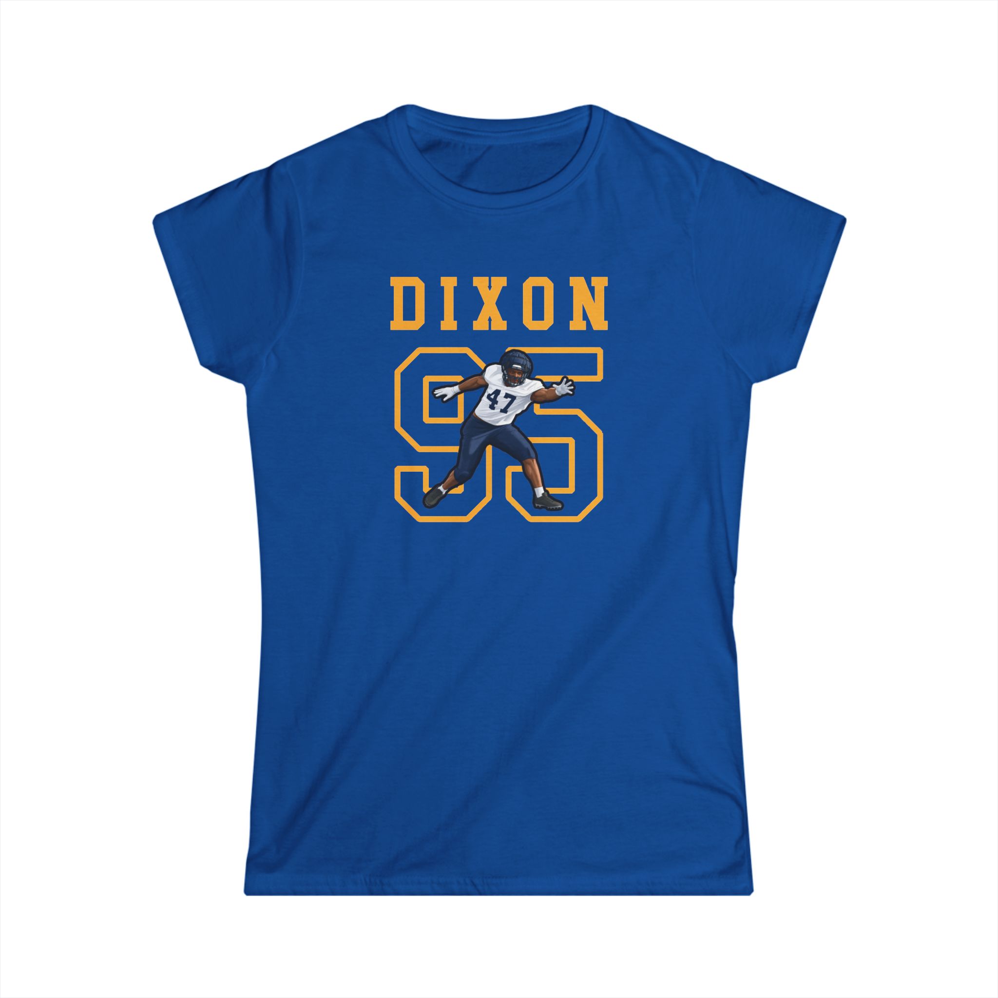 Women's Softstyle Tee — character_shirsey in Royal