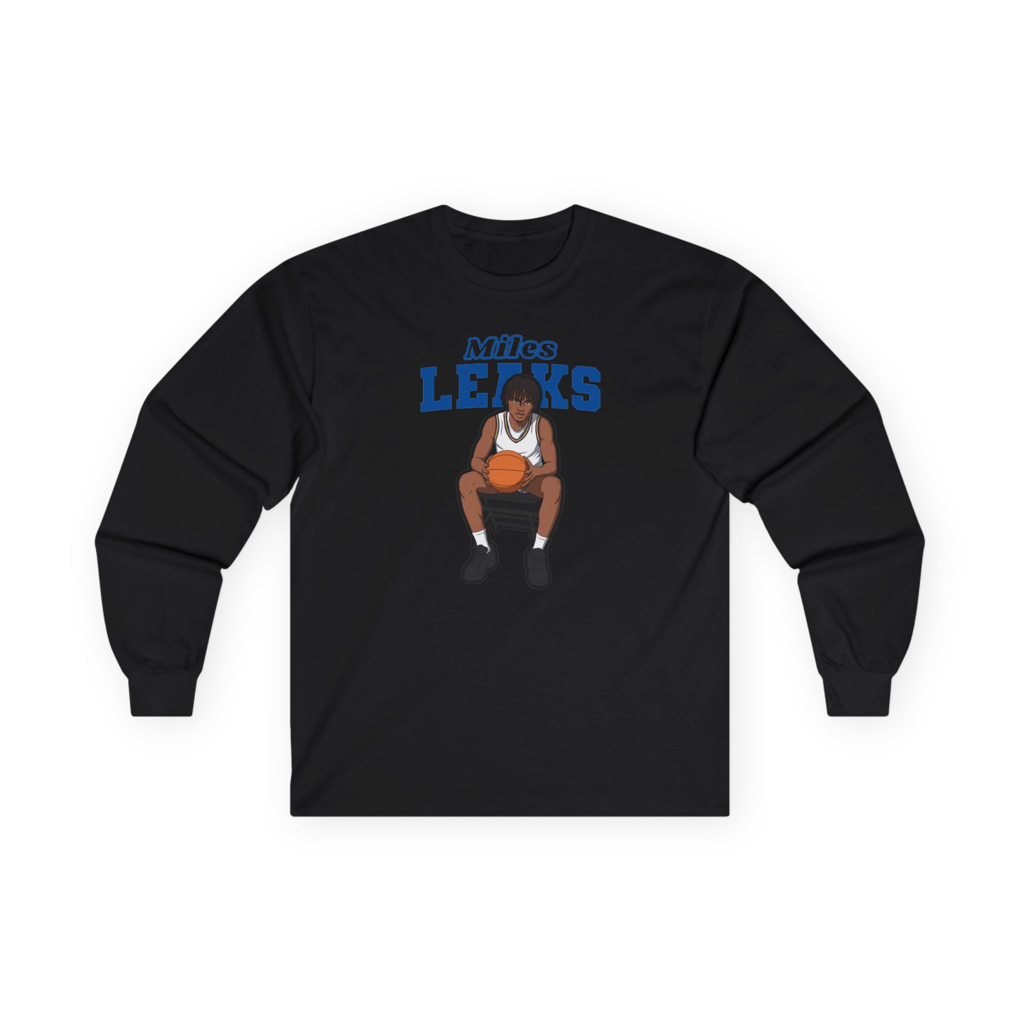Long Sleeve Tee — character_name_arch in Black