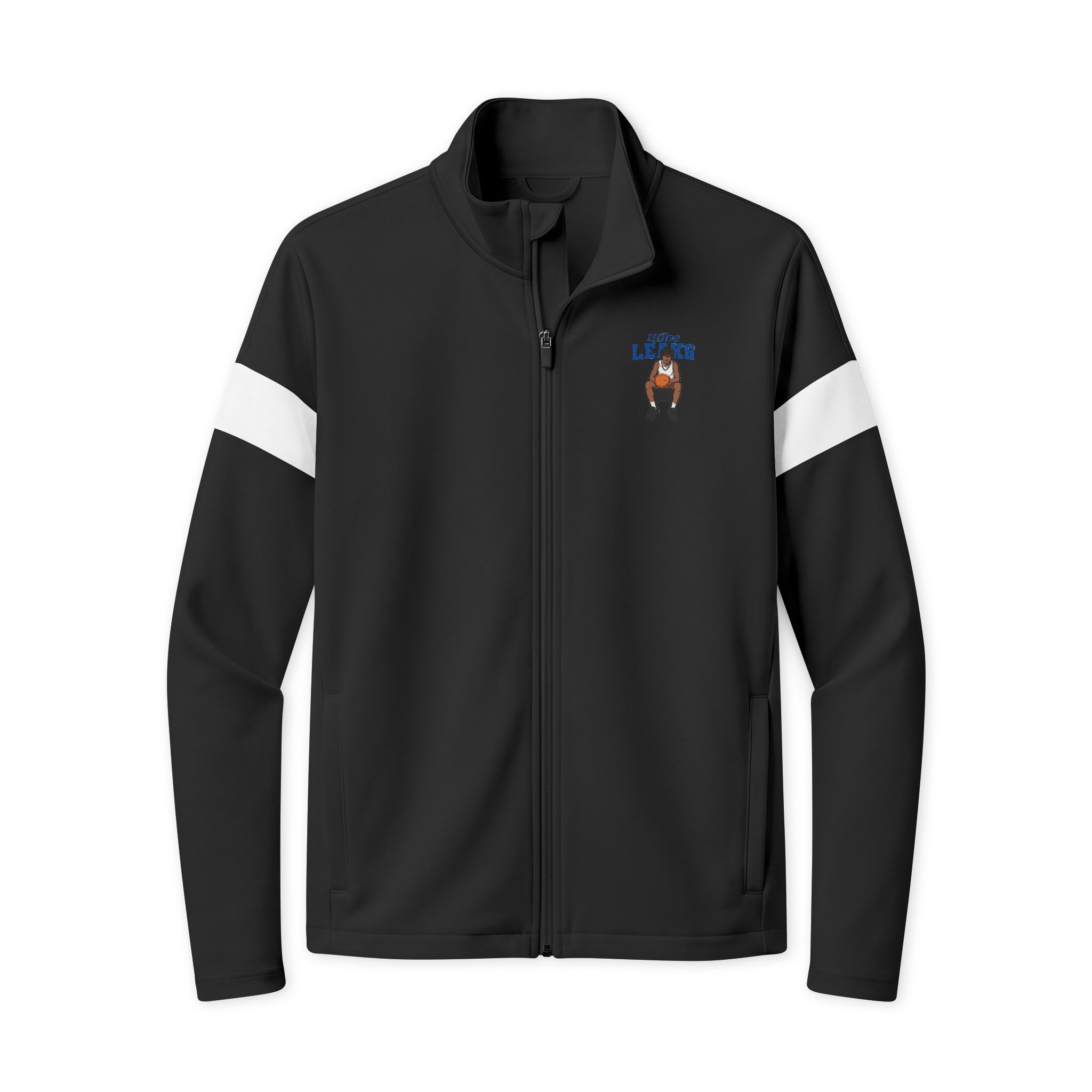 Travel Full-Zip Jacket — character_name_arch in Black/ White