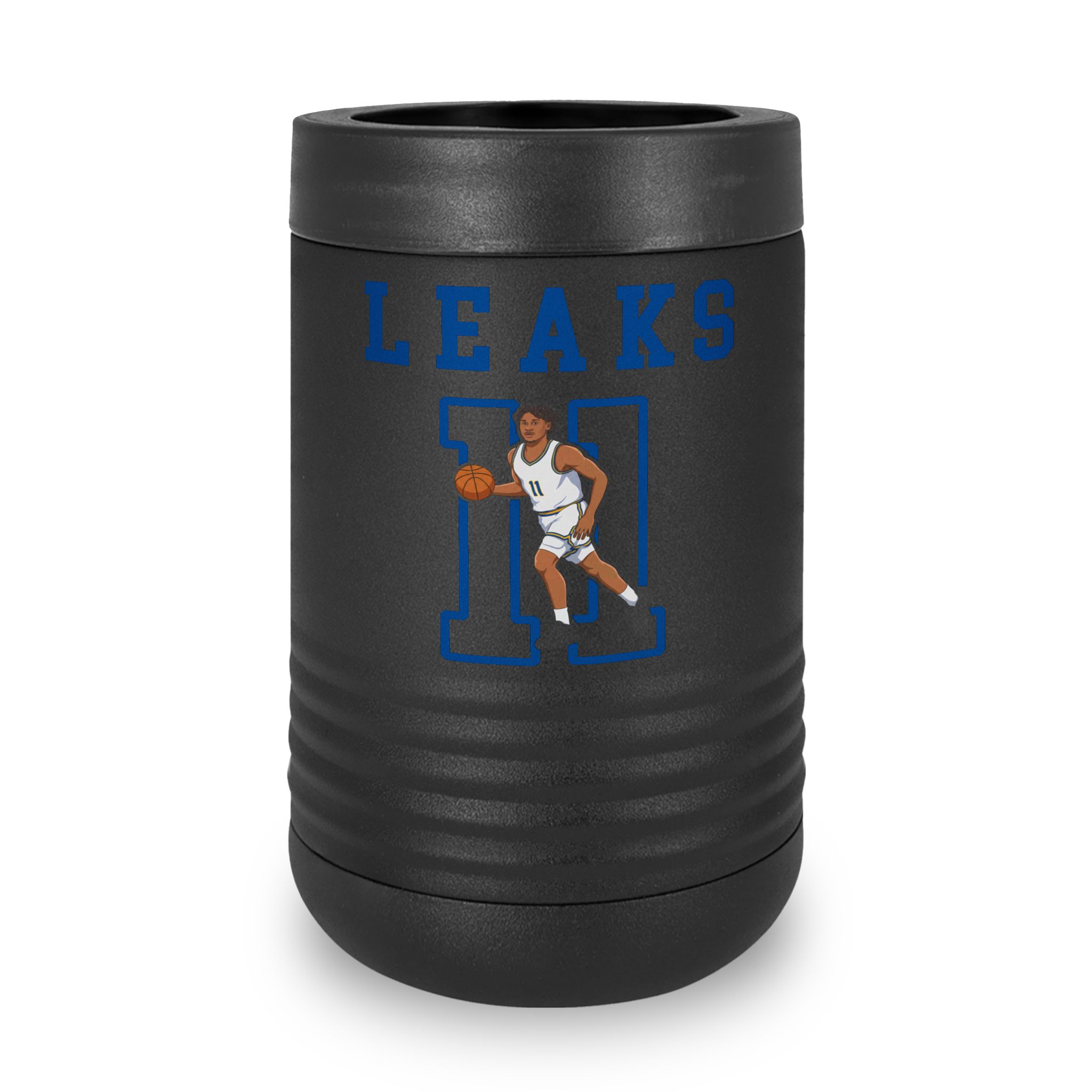 Stainless Can Cooler — character_shirsey in Black