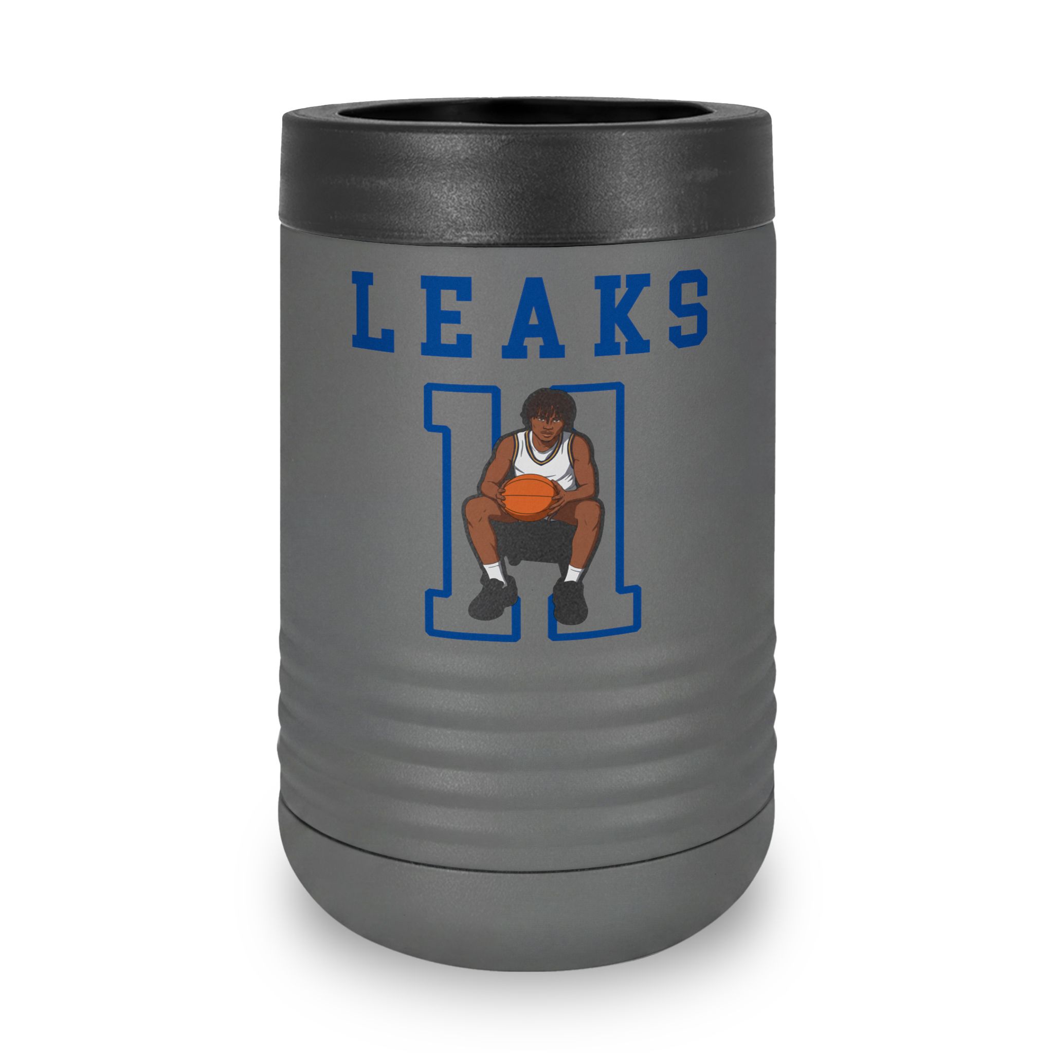 Stainless Can Cooler — character_shirsey in Grey