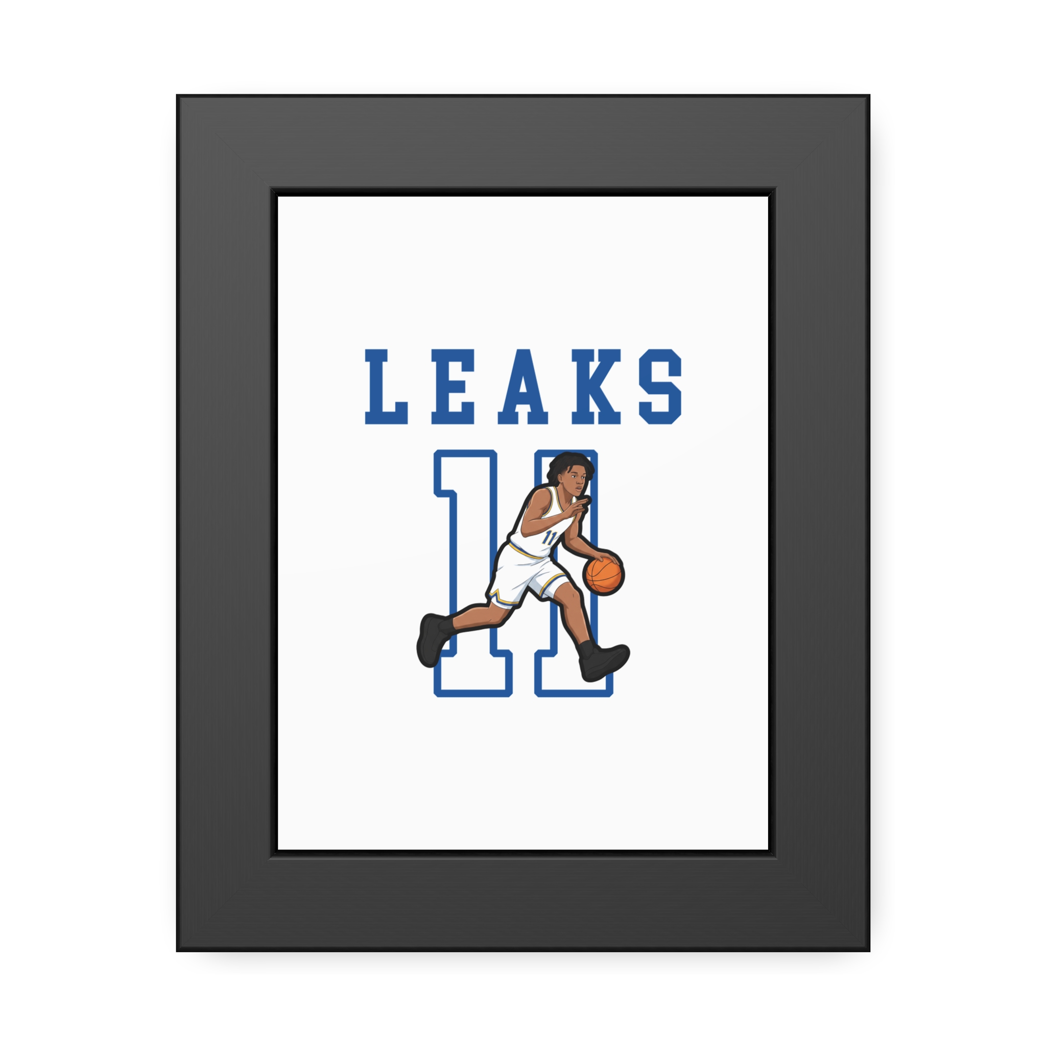 Framed Poster — character_shirsey in Black