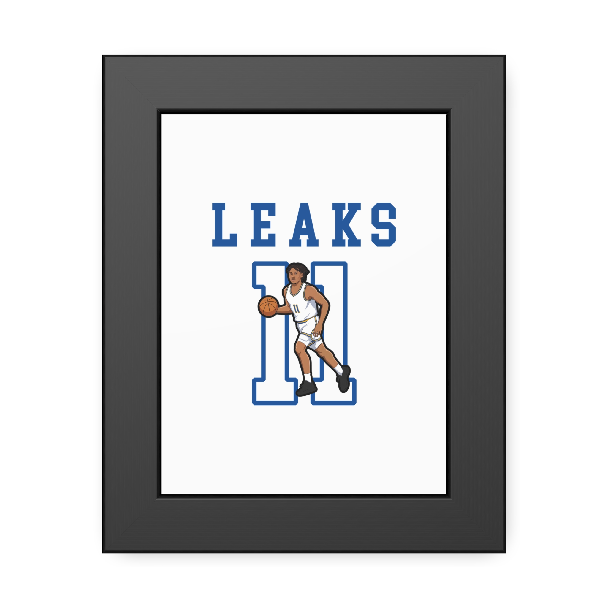 Framed Poster — character_shirsey in Black