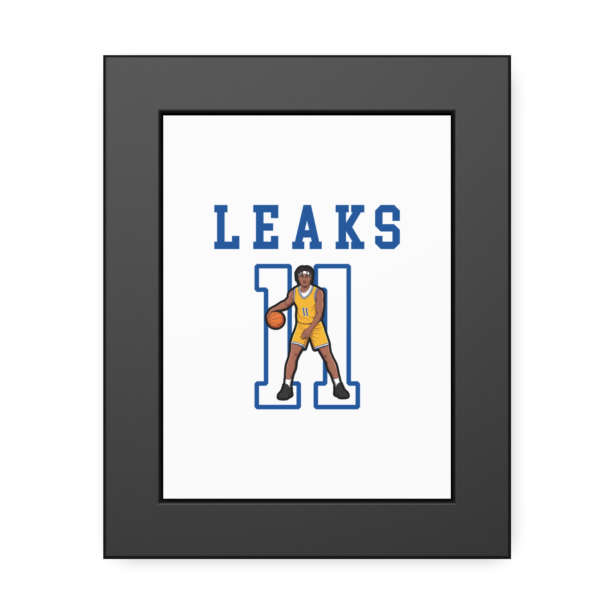 Framed Poster — character_shirsey in Black