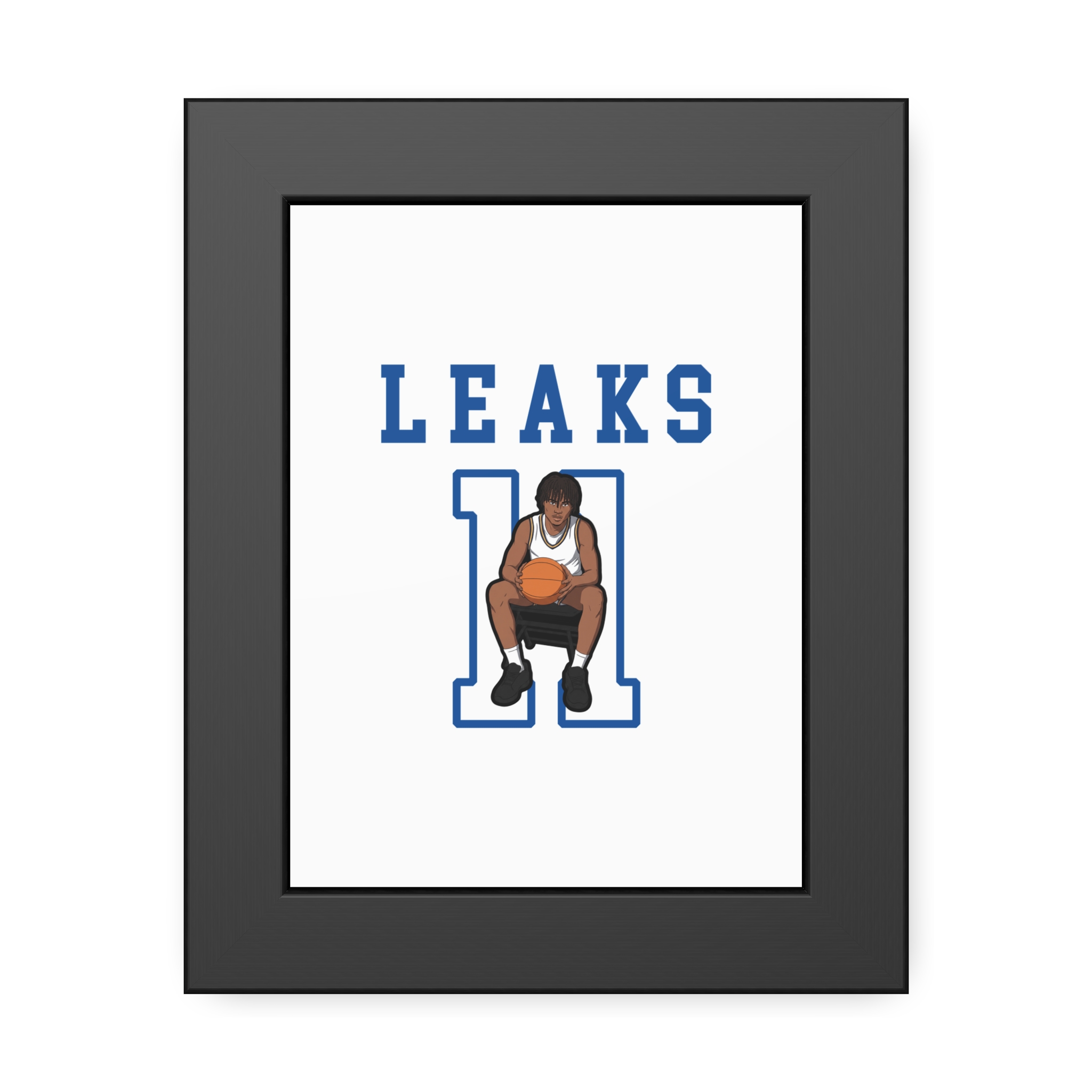 Framed Poster — character_shirsey in Black
