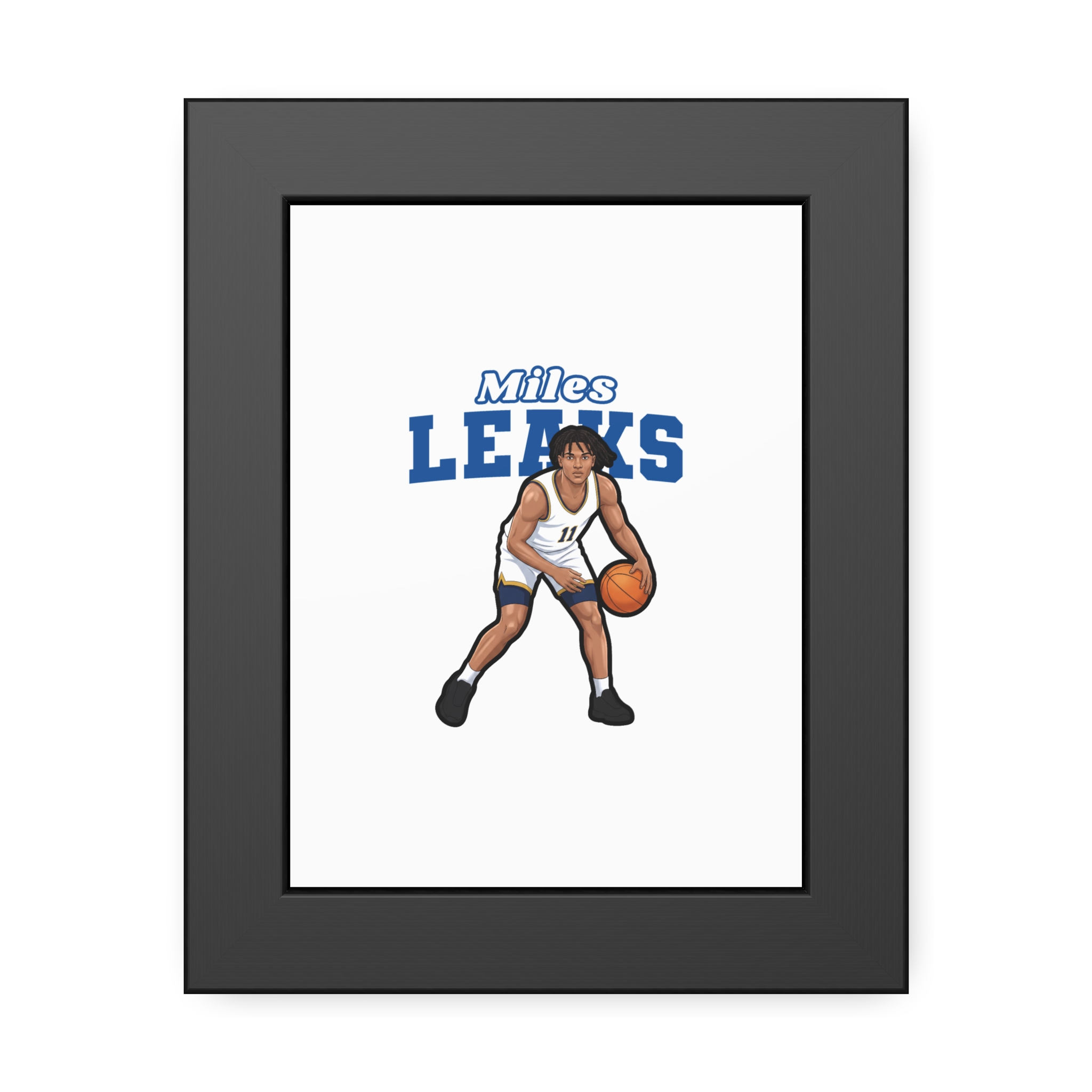 Framed Poster — character_name_arch in Black
