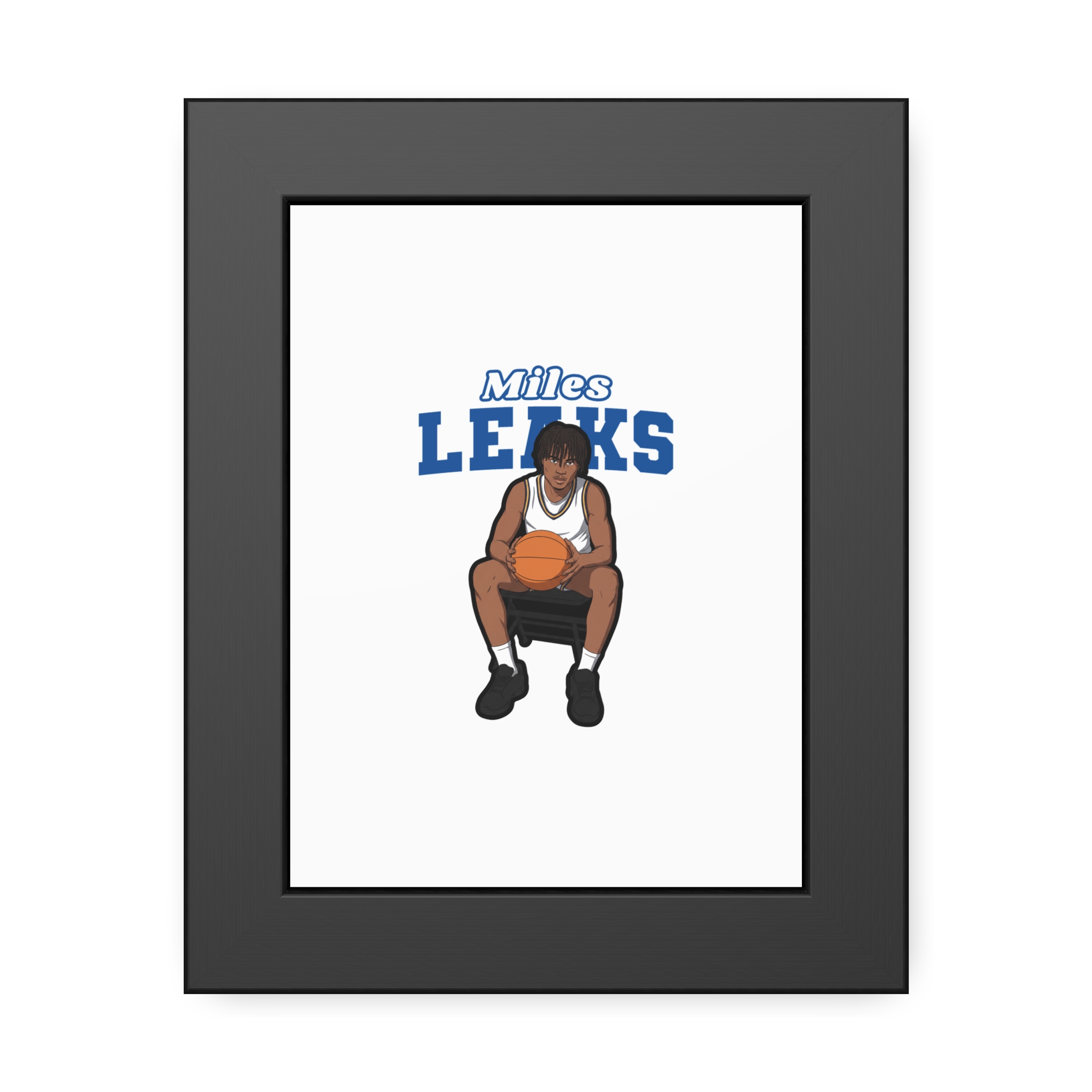 Framed Poster — character_name_arch in Black