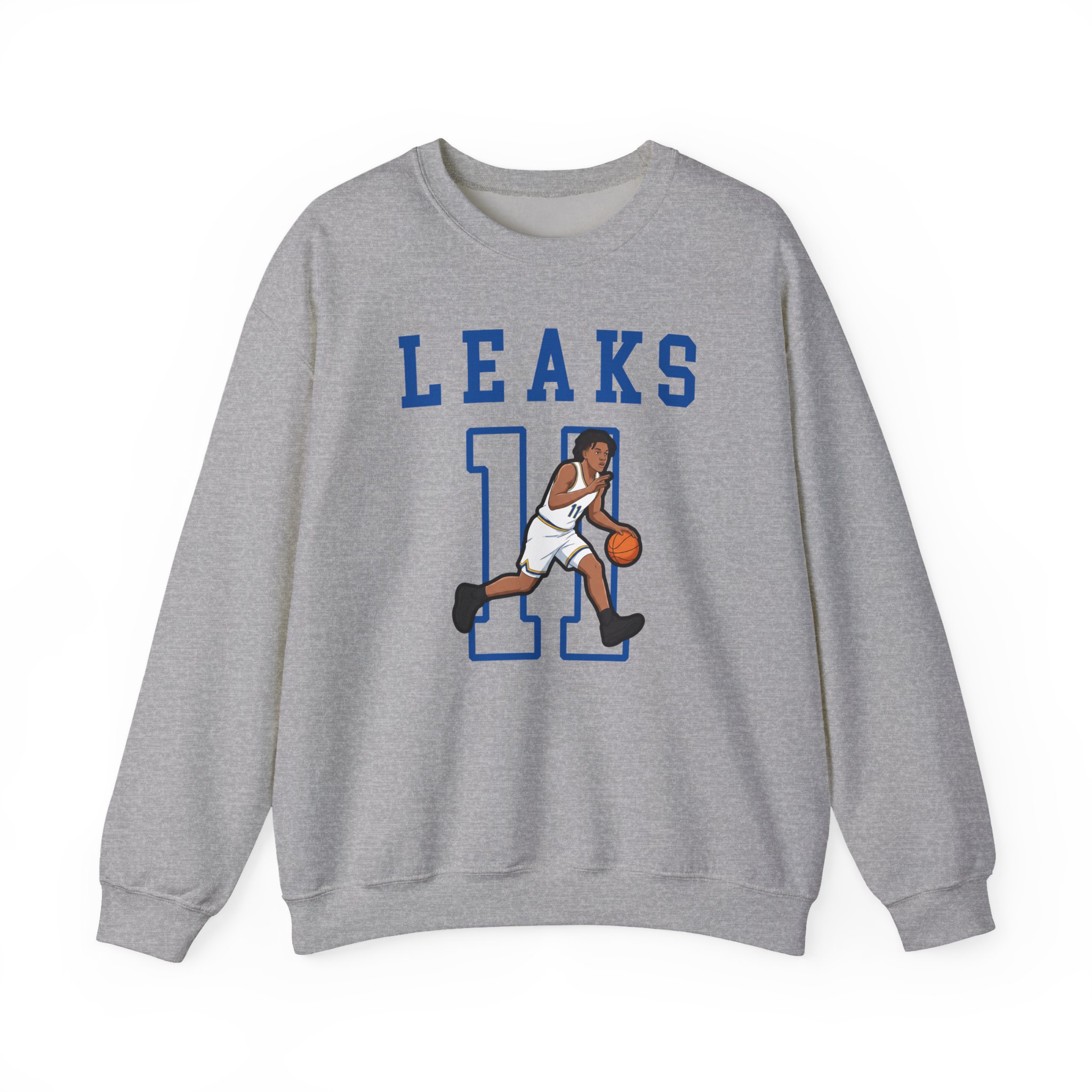 Crewneck Sweatshirt — character_shirsey in Grey