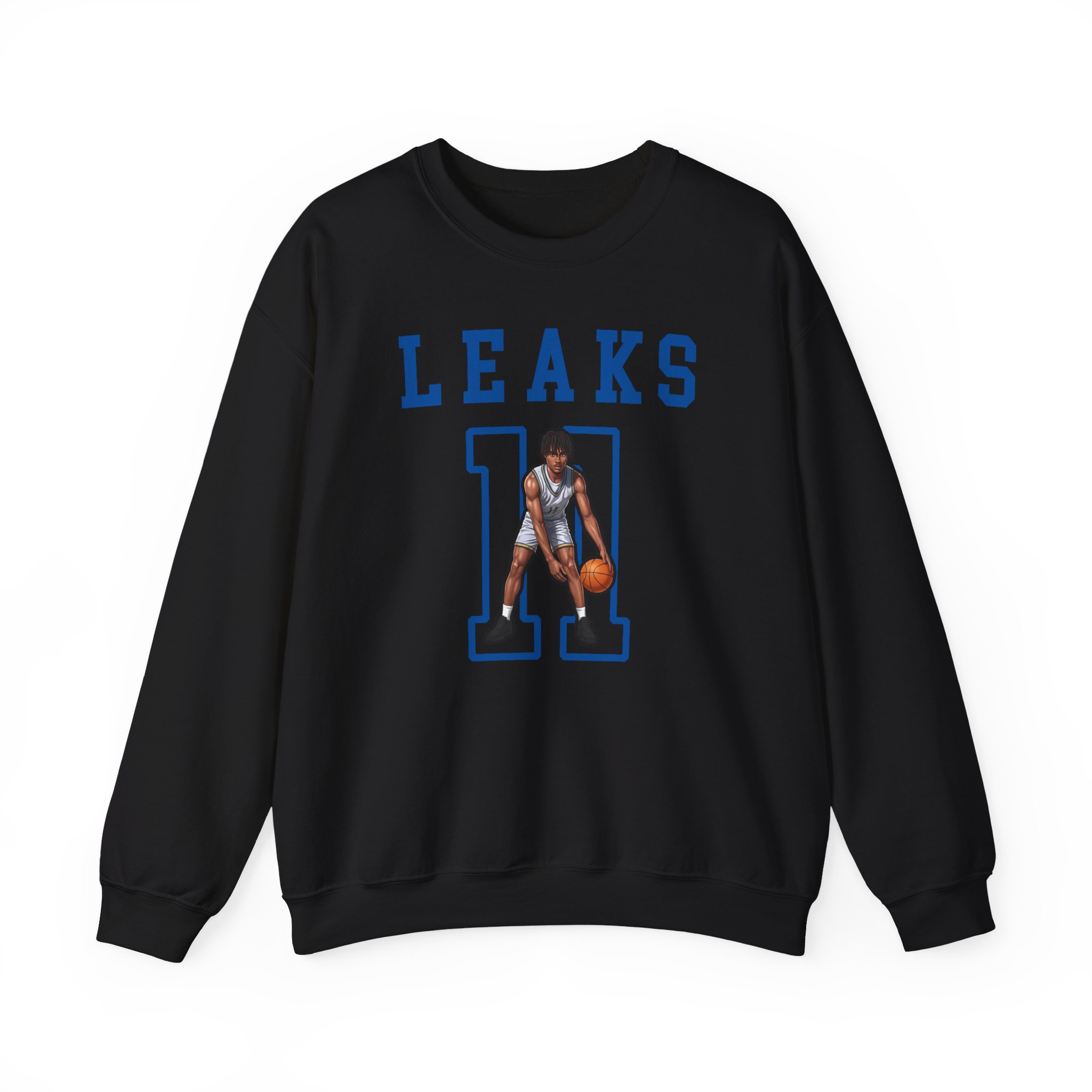 Crewneck Sweatshirt — character_shirsey in Black
