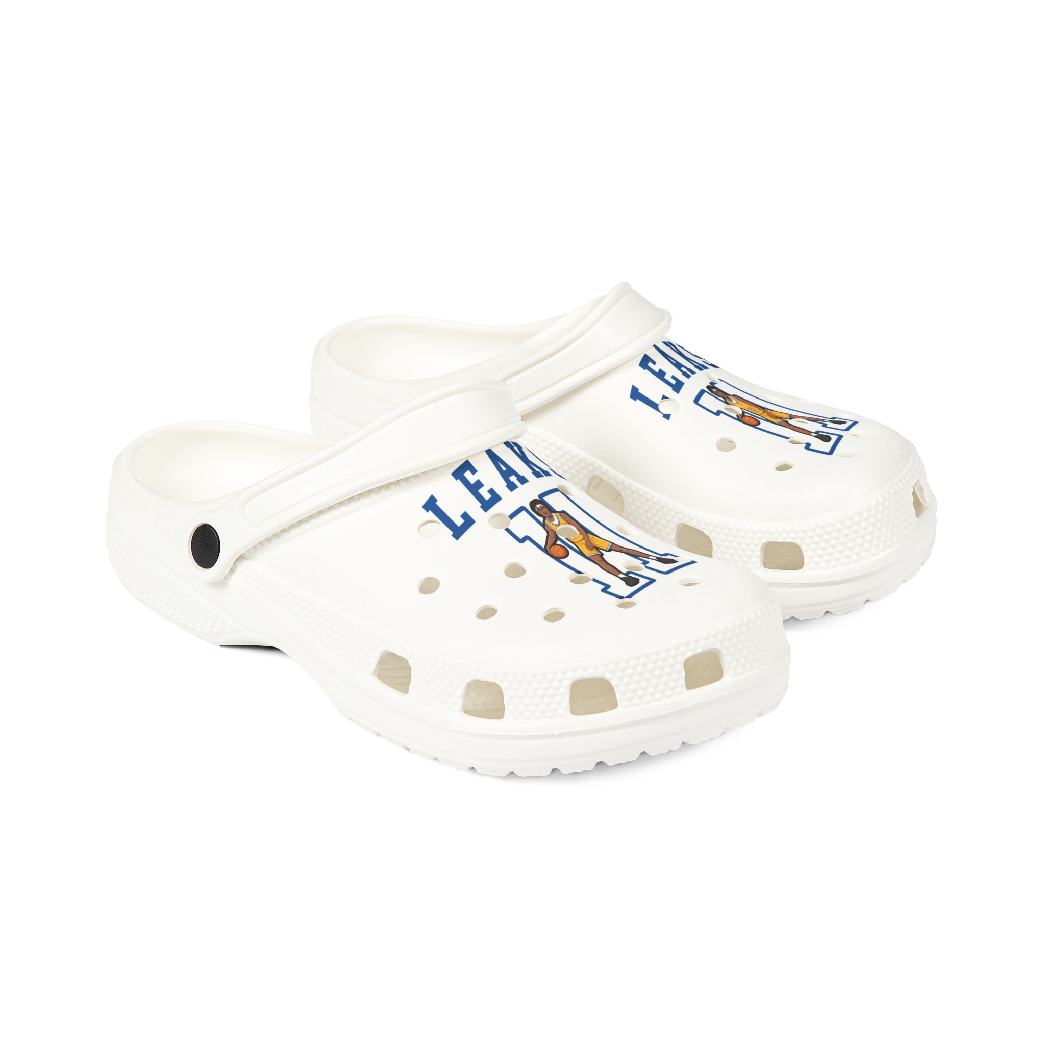 Rubber Clogs — character_shirsey in White