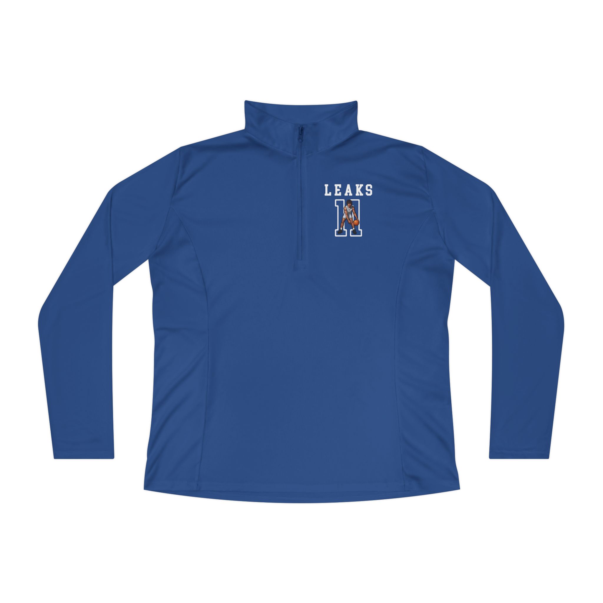 Women's Q-Zip Pullover — character_shirsey in Royal