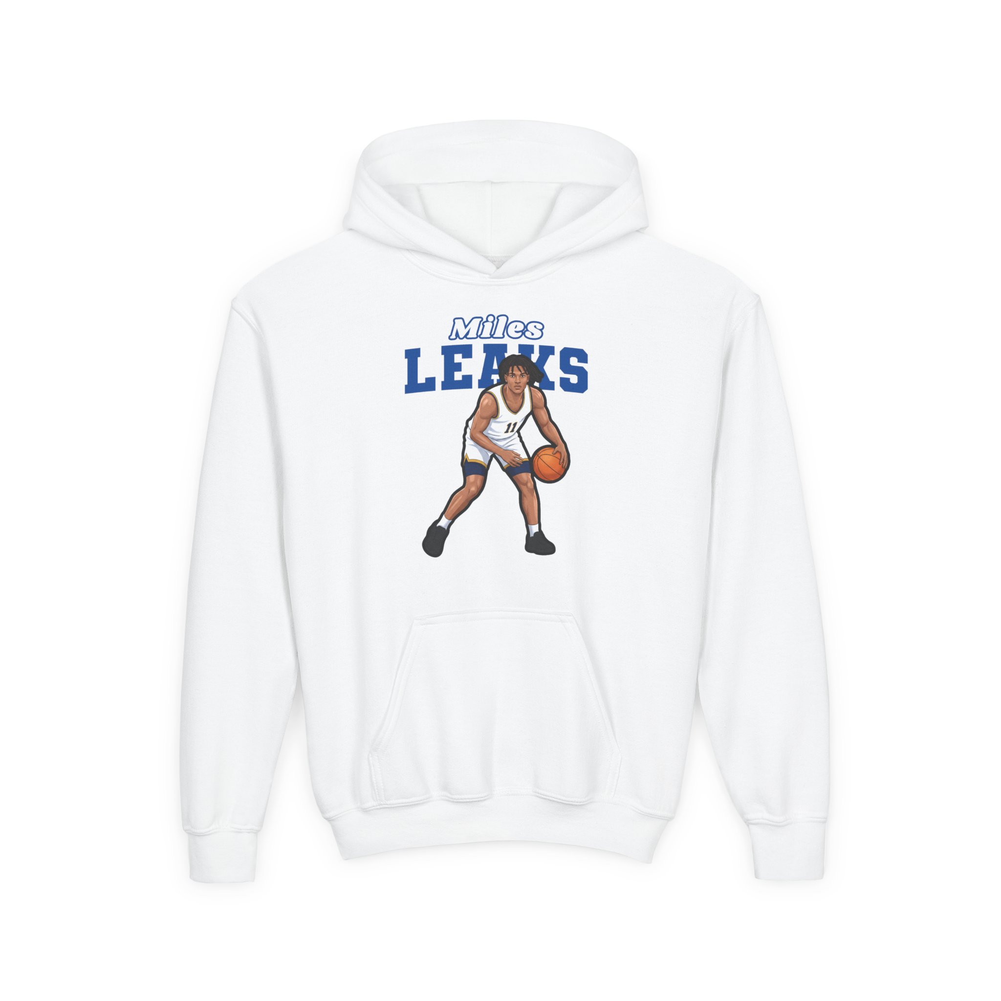 Youth Hoodie — character_name_arch in White