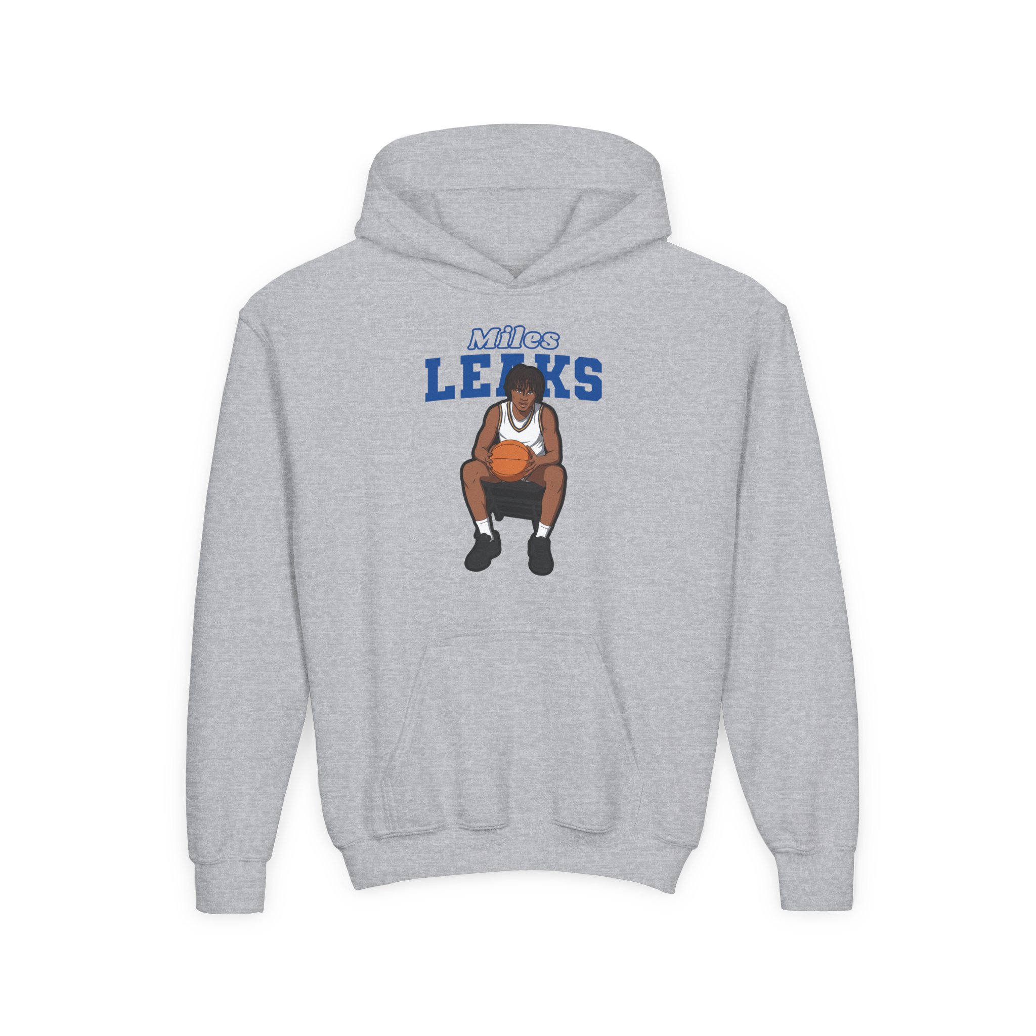 Youth Hoodie — character_name_arch in Grey