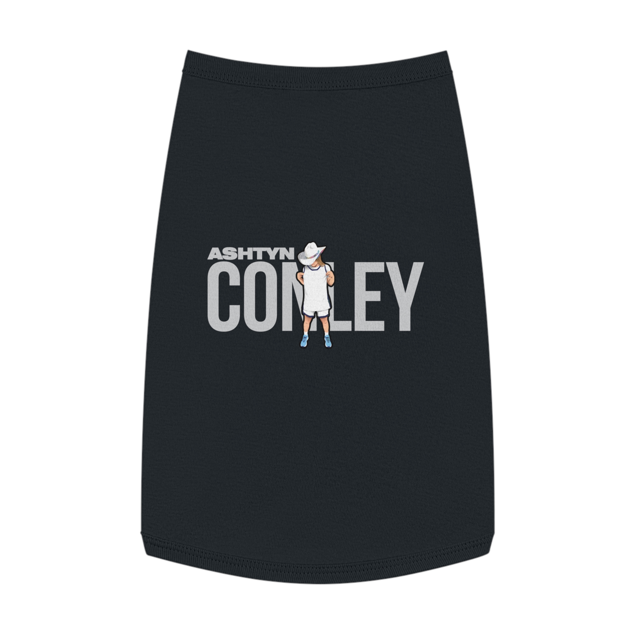 Pet Tank Top — character_player_name in Black