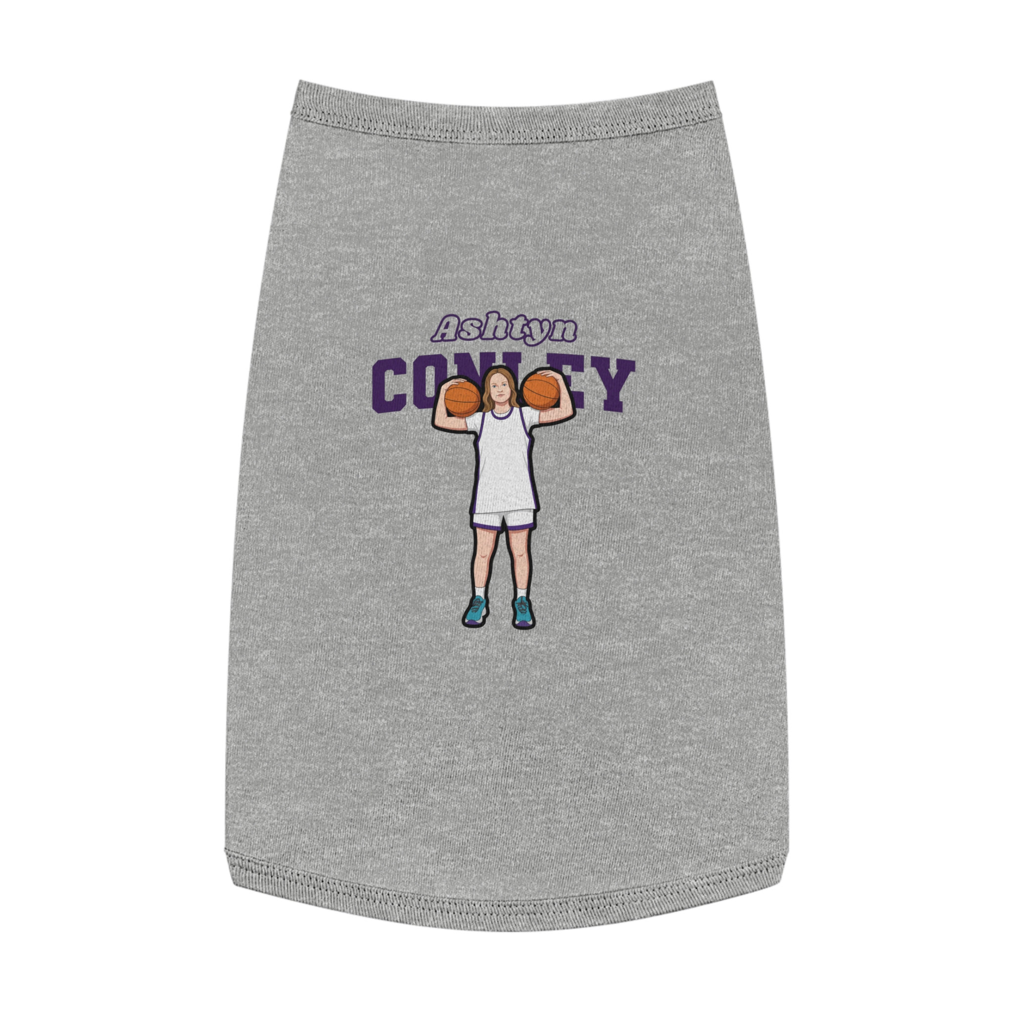 Pet Tank Top — character_name_arch in White