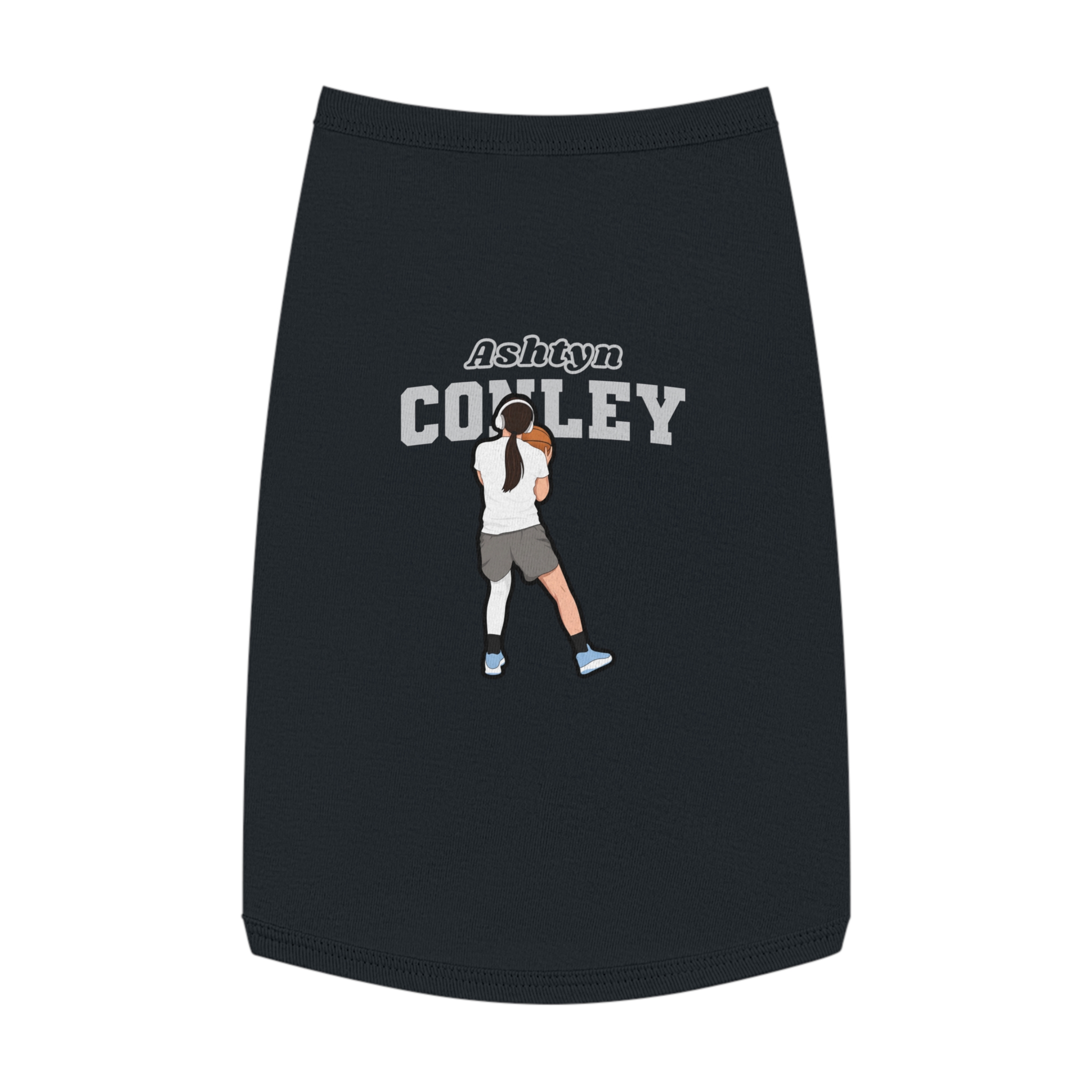 Pet Tank Top — character_name_arch in Black