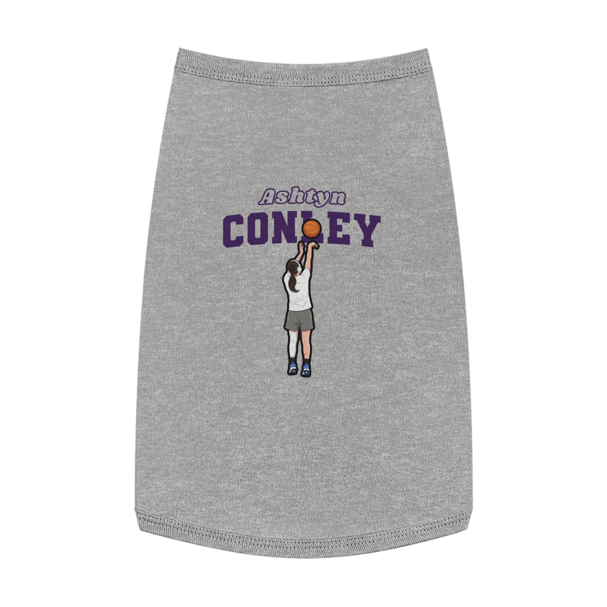 Pet Tank Top — character_name_arch in White