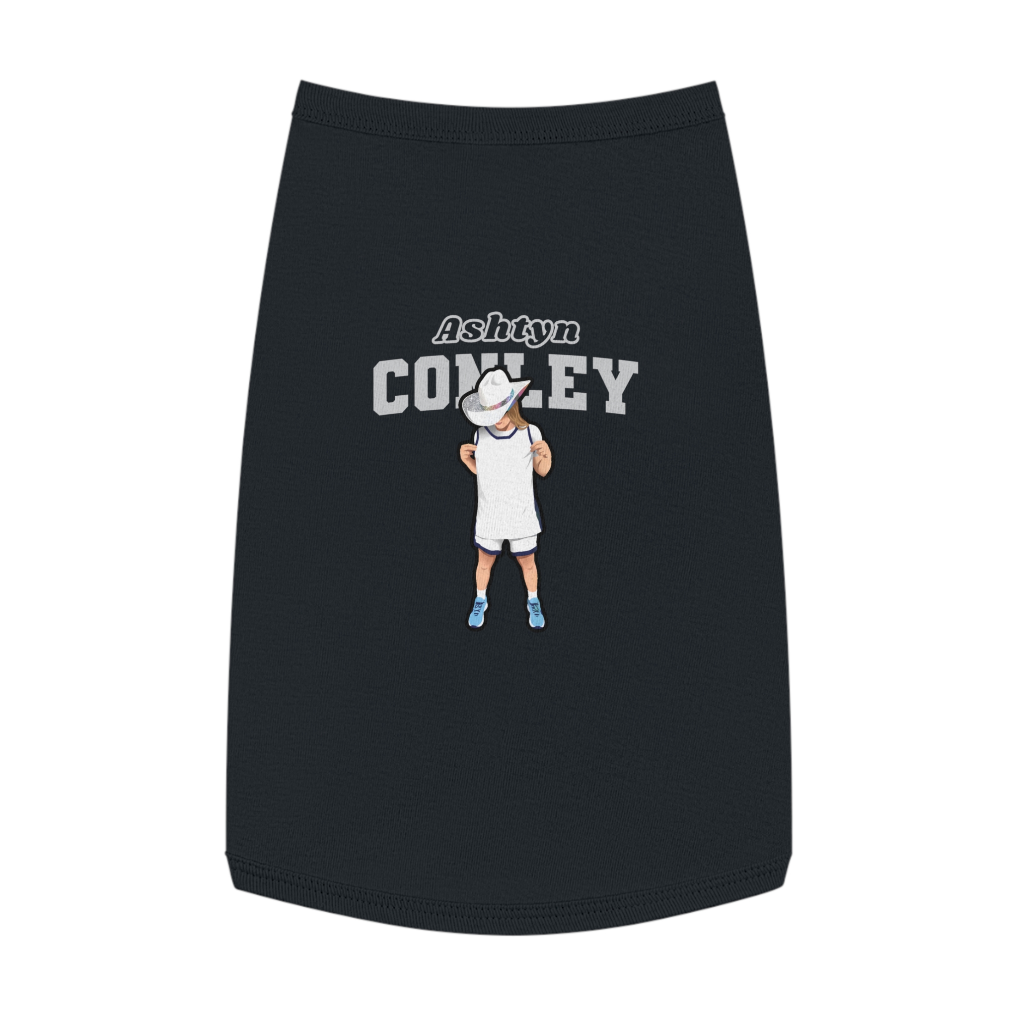 Pet Tank Top — character_name_arch in Black