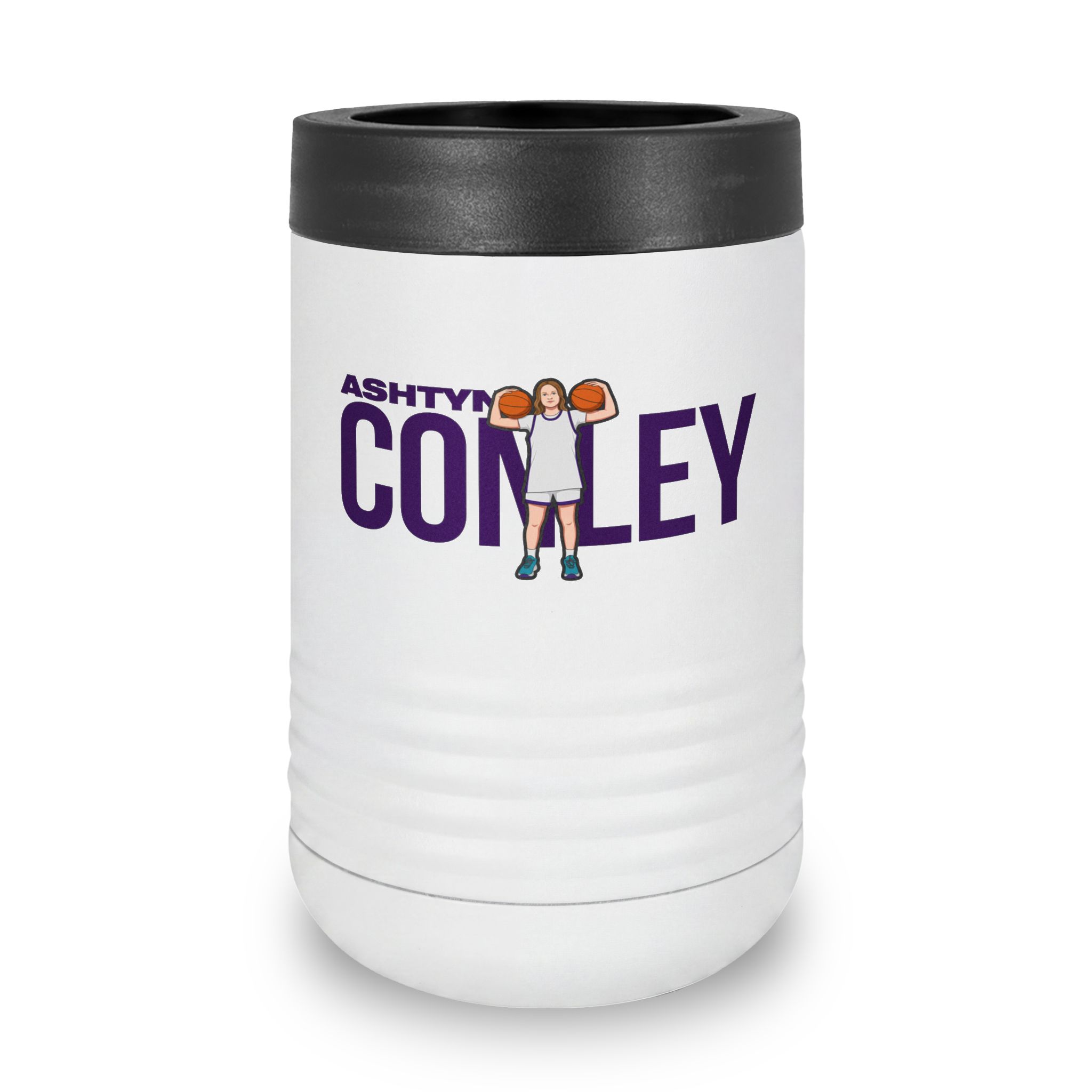 Stainless Can Cooler — character_player_name in White