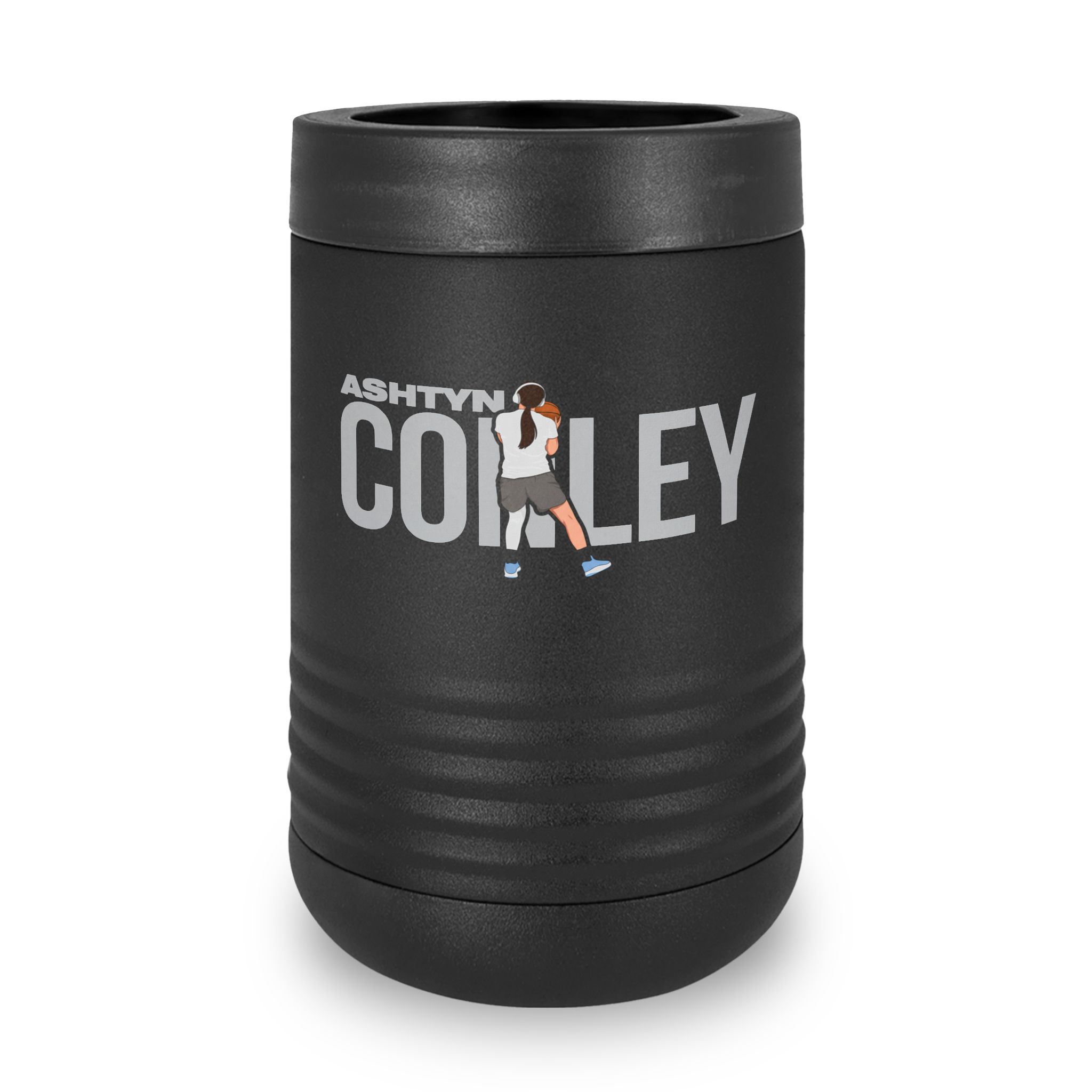 Stainless Can Cooler — character_player_name in Black