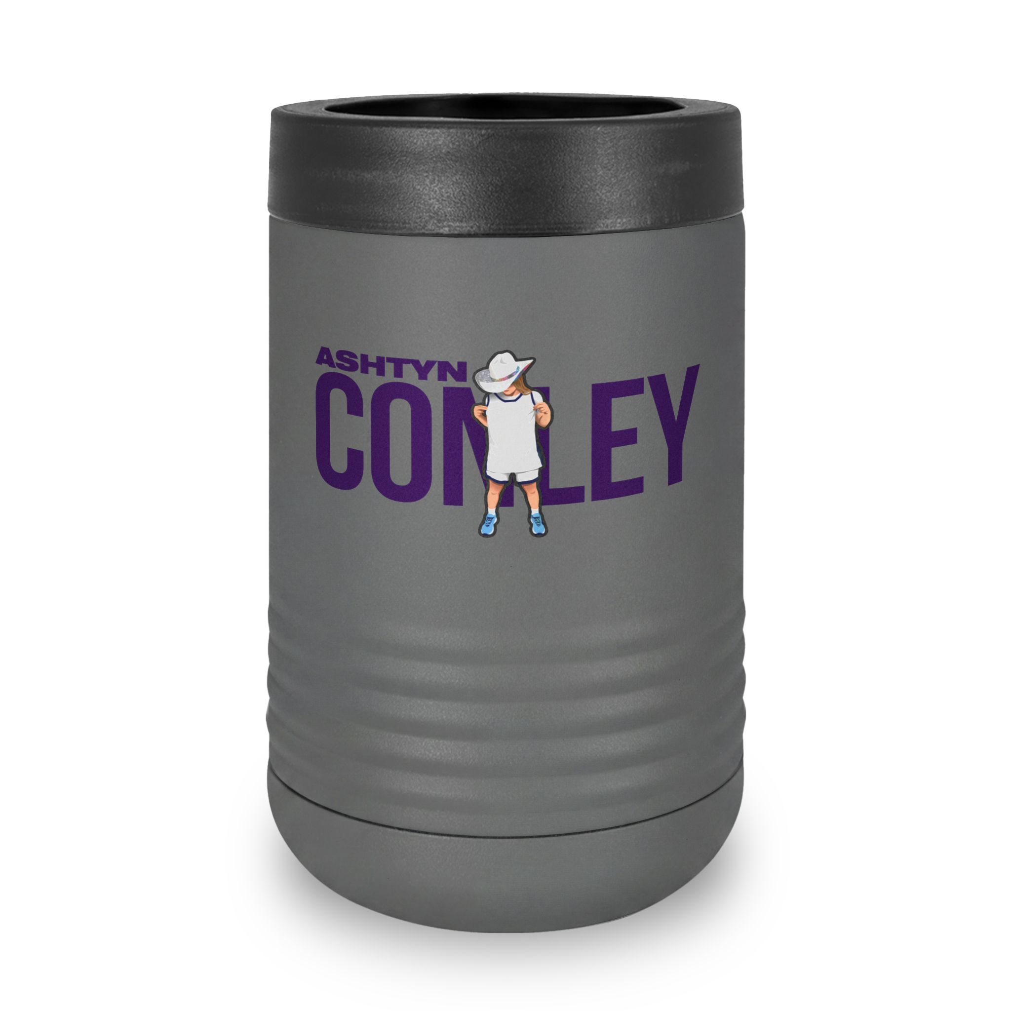 Stainless Can Cooler — character_player_name in Grey