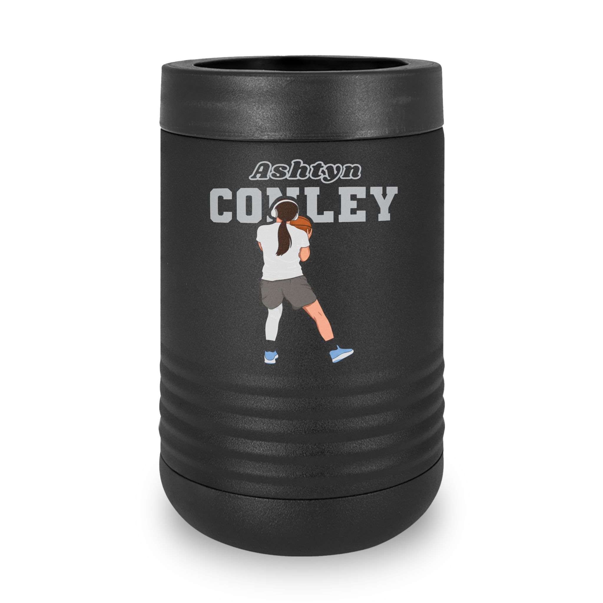 Stainless Can Cooler — character_name_arch in Black