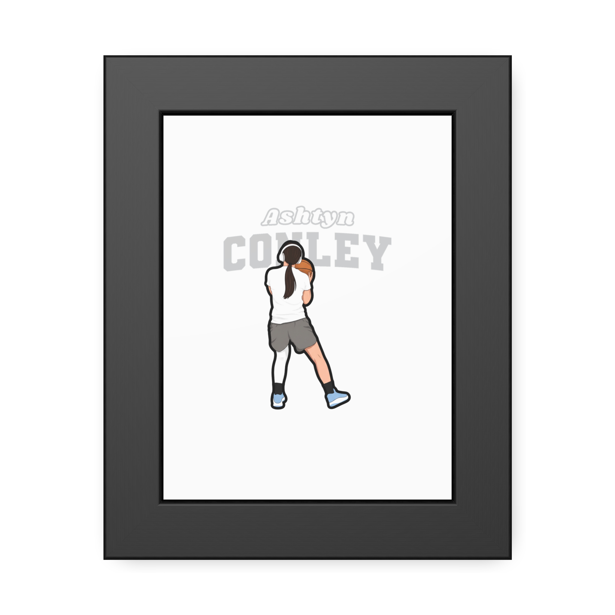 Framed Poster — character_name_arch in Black