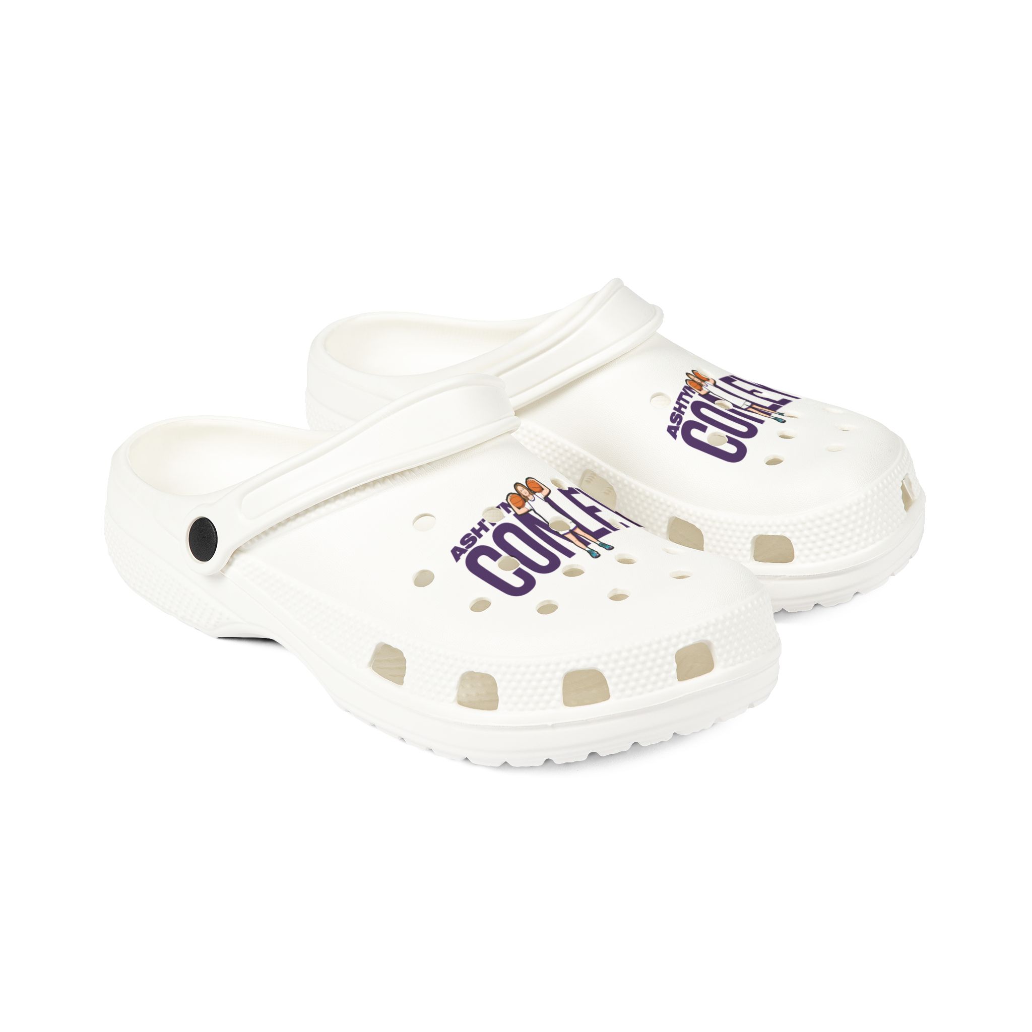 Rubber Clogs — character_player_name in White