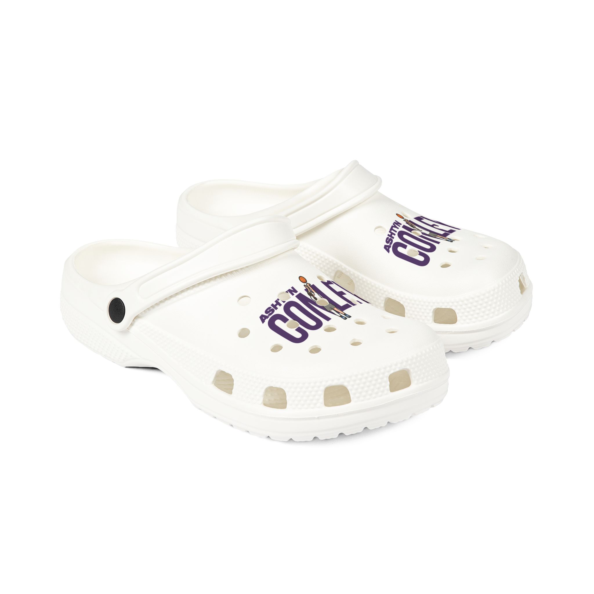Rubber Clogs — character_player_name in White