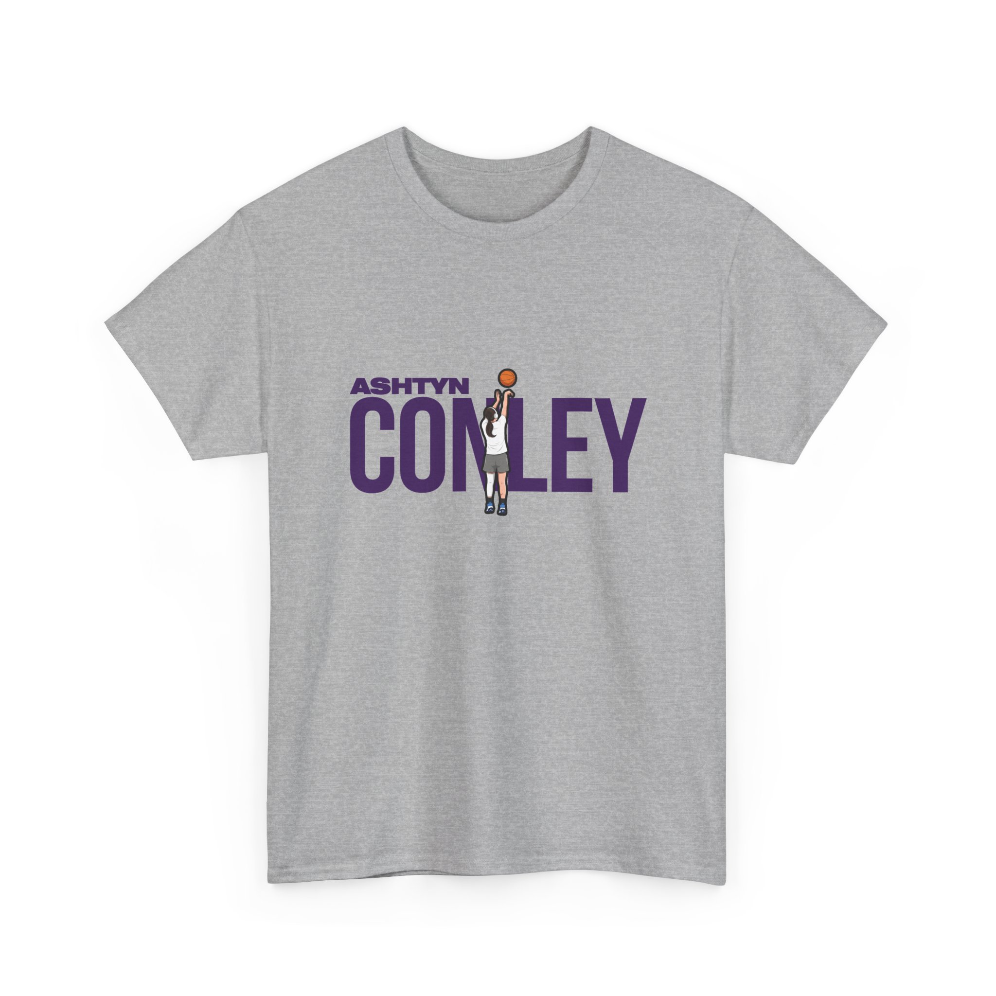 Tee — character_player_name in Grey