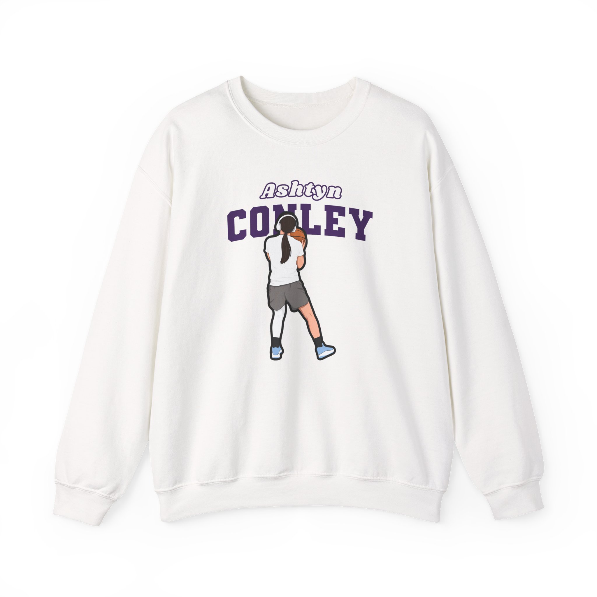 Crewneck Sweatshirt — character_name_arch in White