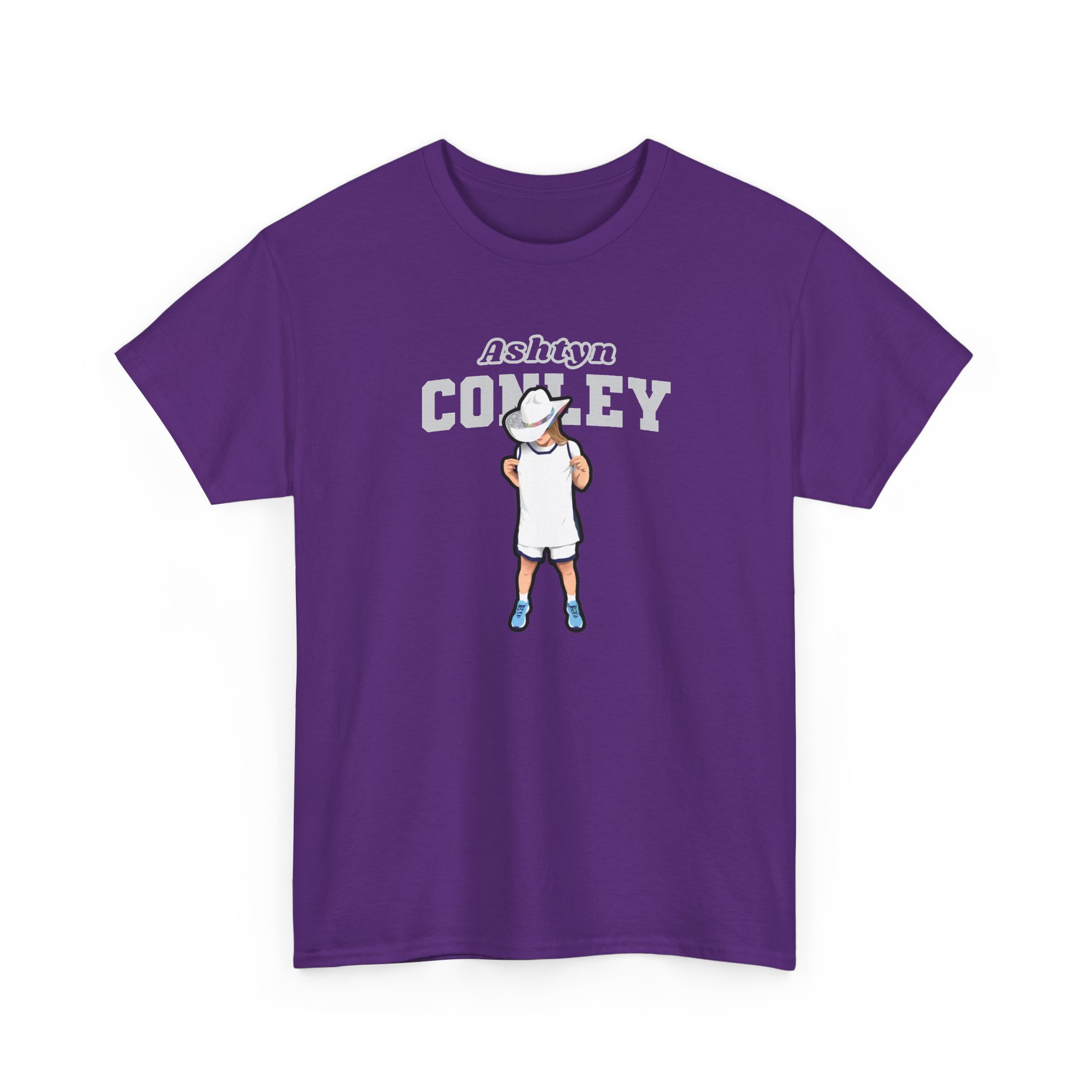 Tee — character_name_arch in Purple