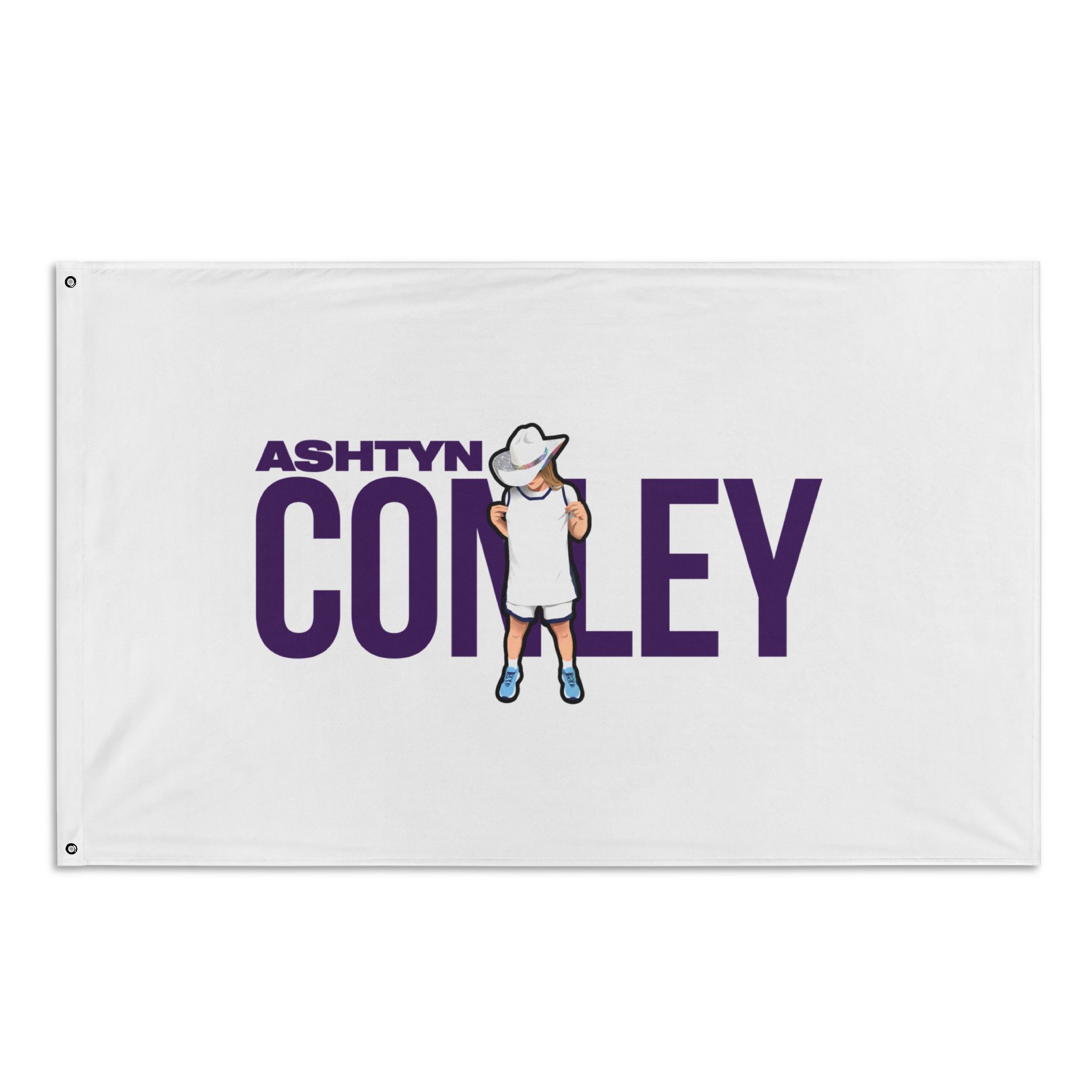 Flag (35 × 56 in) — character_player_name in Classic