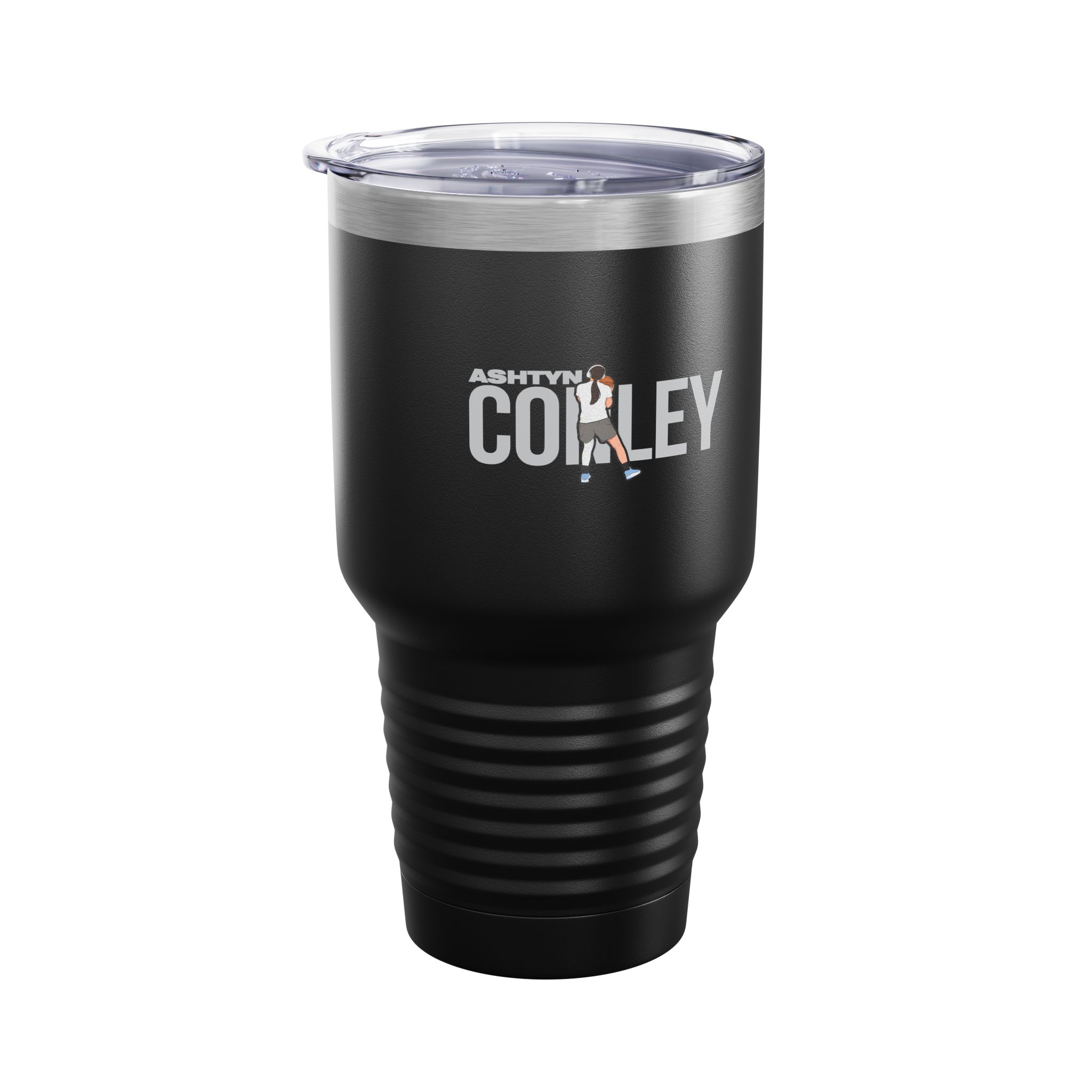30oz Tumbler — character_player_name in Black